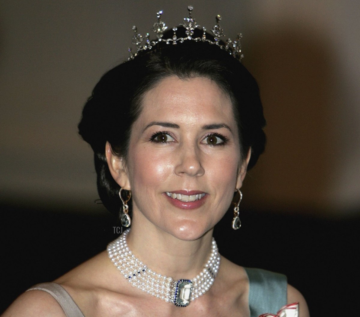 Princess Mary of Denmark arrives for the Gala Dinner at Royal Palace to celebrate King Carl XVI Gustaf of Sweden's 60th Birthday on April 30, 2006 in Stockholm, Sweden