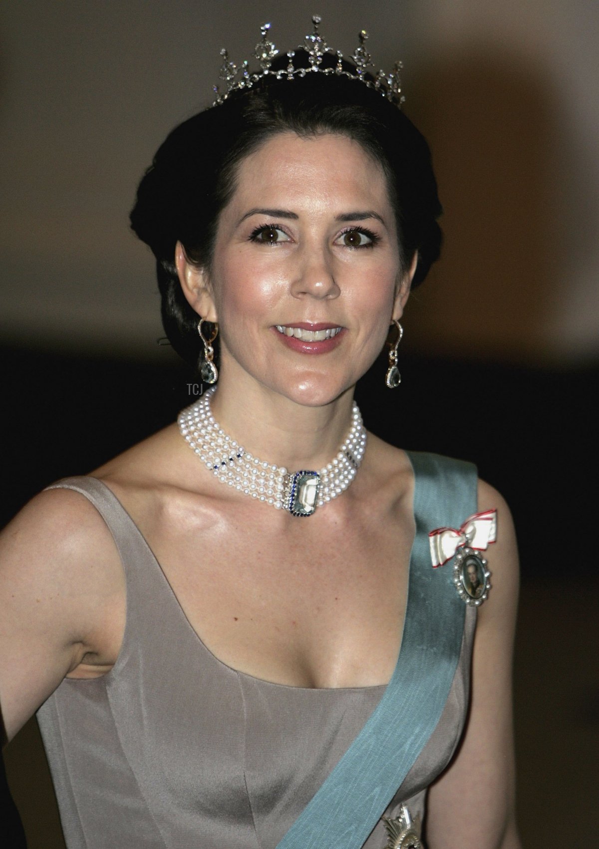 Princess Mary of Denmark arrives for the Gala Dinner at Royal Palace to celebrate King Carl XVI Gustaf of Sweden's 60th Birthday on April 30, 2006 in Stockholm, Sweden
