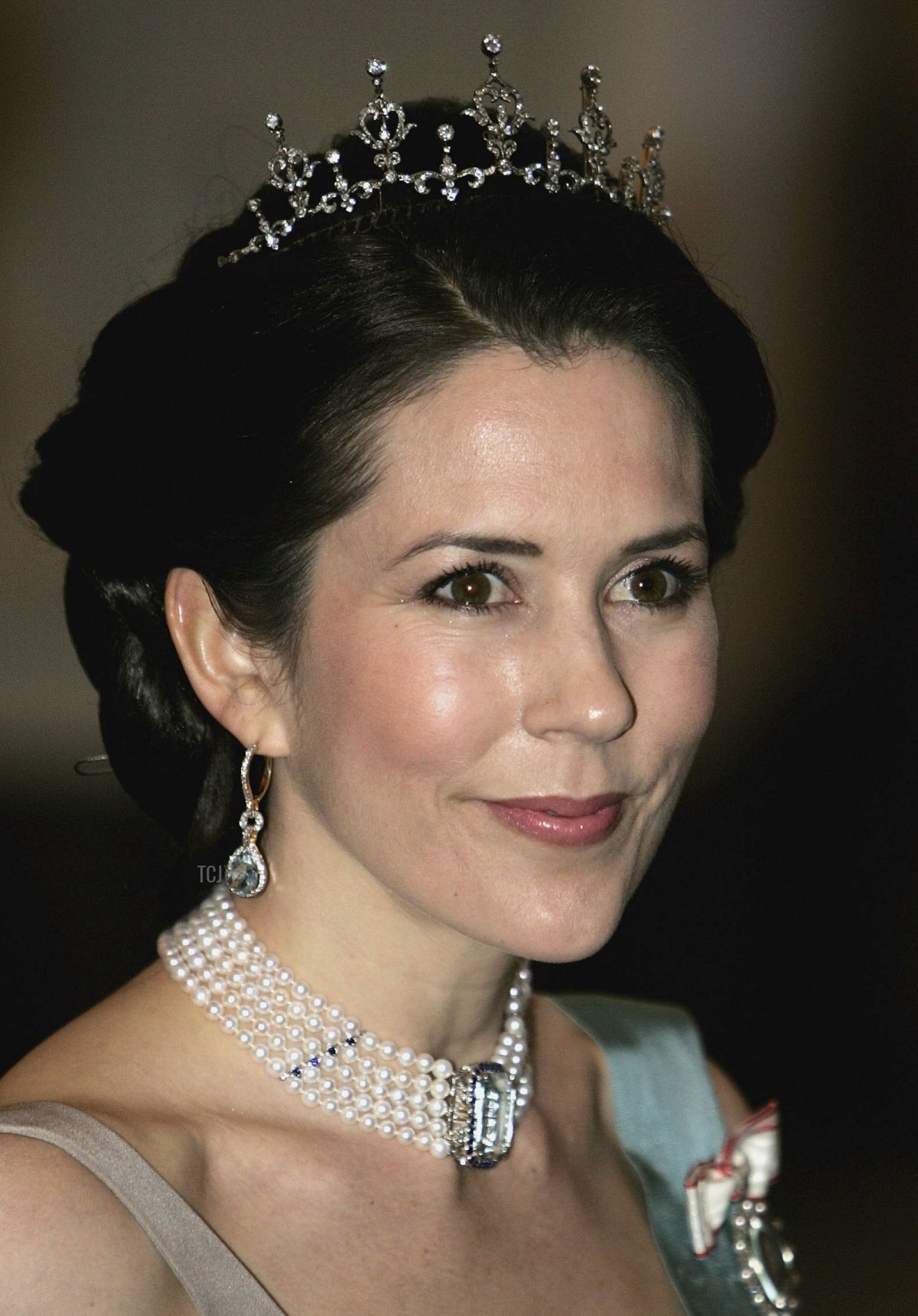 Princess Mary of Denmark arrives for the Gala Dinner at Royal Palace to celebrate King Carl XVI Gustaf of Sweden's 60th Birthday on April 30, 2006 in Stockholm, Sweden