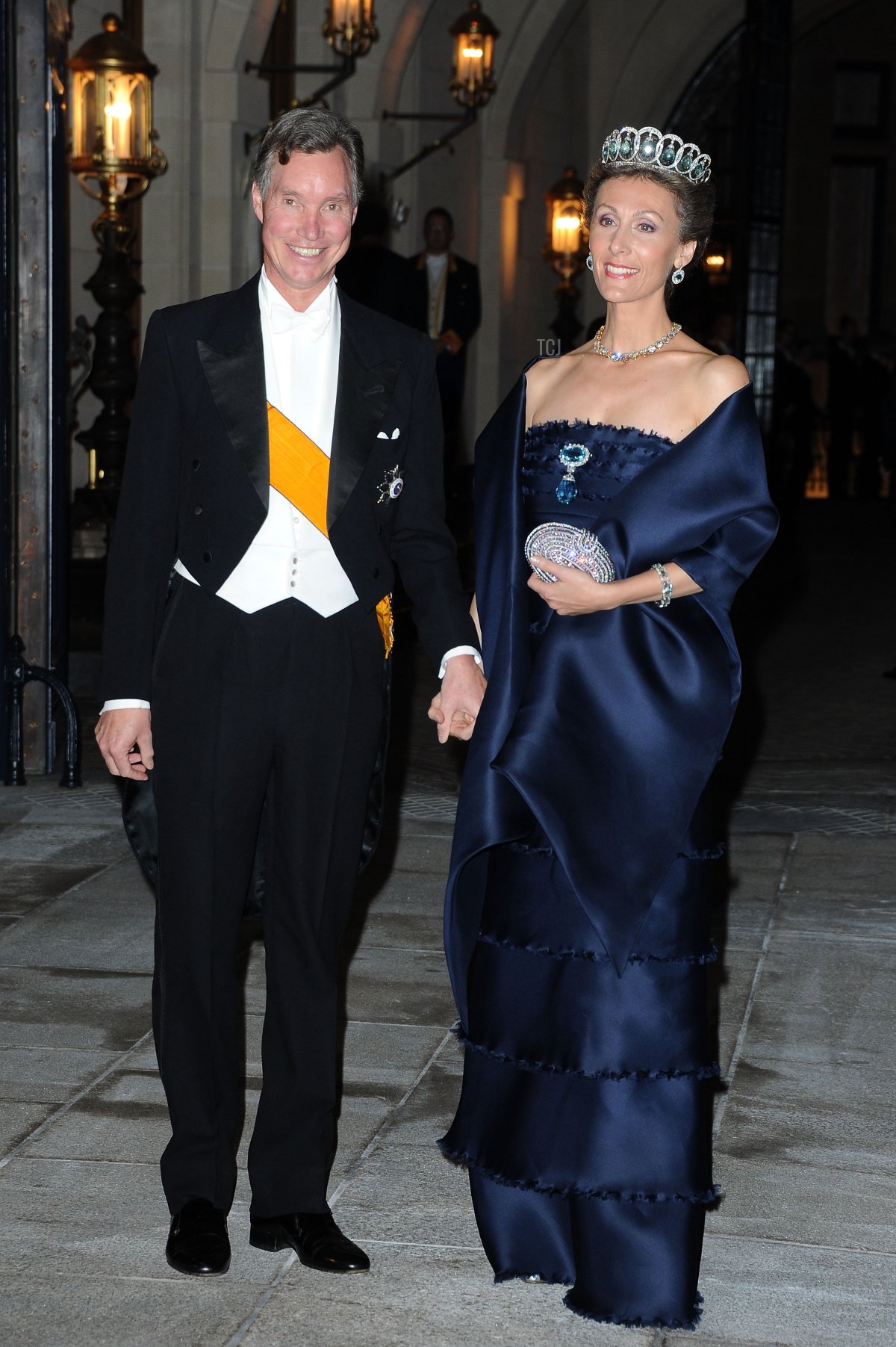 Prince Guillaume of Luxembourg and Princess Sibilla of Luxembourg attend the Gala dinner for the wedding of Prince Guillaume Of Luxembourg and Stephanie de Lannoy at the Grand-ducal Palace on October 19, 2012 in Luxembourg