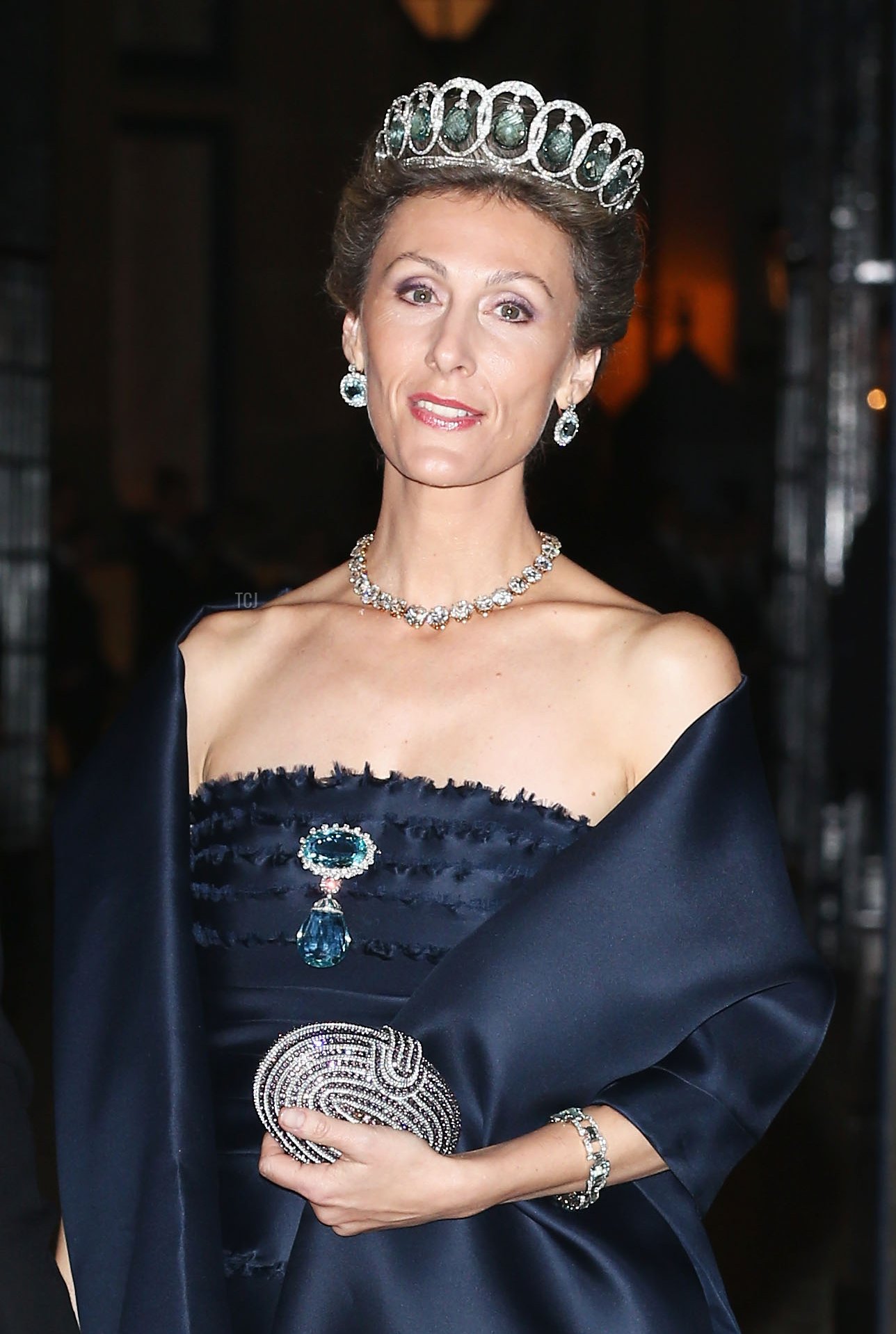 Prince Guillaume of Luxembourg and Princess Sibilla of Luxembourg attend the Gala dinner for the wedding of Prince Guillaume Of Luxembourg and Stephanie de Lannoy at the Grand-ducal Palace on October 19, 2012 in Luxembourg