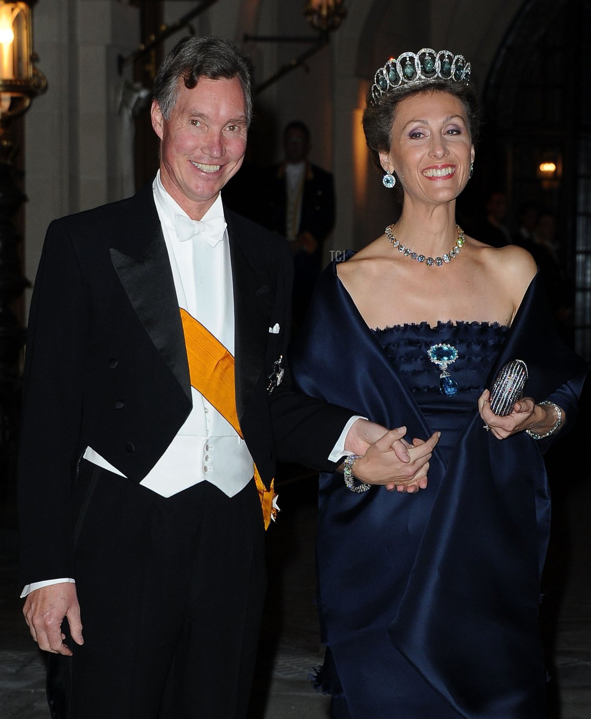 Prince Guillaume of Luxembourg and Princess Sibilla of Luxembourg attend the Gala dinner for the wedding of Prince Guillaume Of Luxembourg and Stephanie de Lannoy at the Grand-ducal Palace on October 19, 2012 in Luxembourg