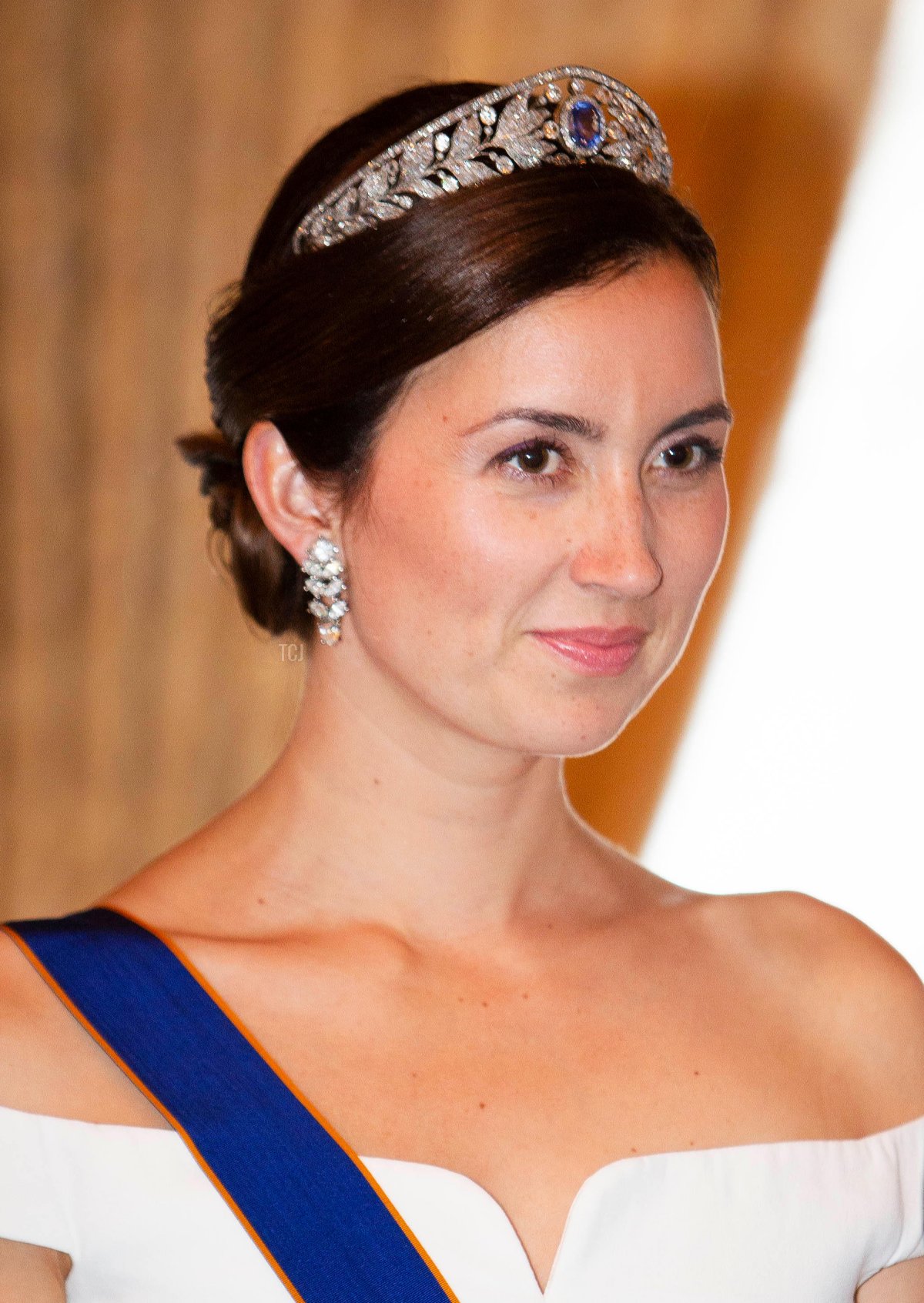 Princess Claire of Luxembourg at the Palais Grand-Ducal in Luxembourg, on June 23, 2018, posing for the press on the occasion of the National Day of Luxembourg