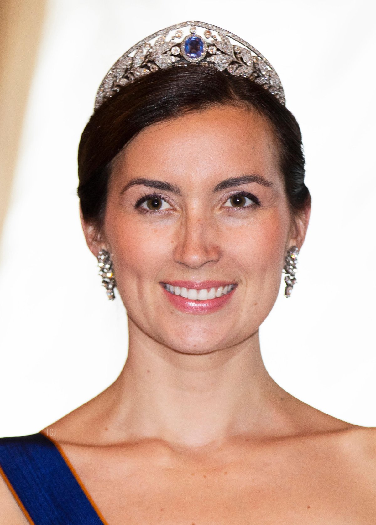 Princess Claire of Luxembourg at the Palais Grand-Ducal in Luxembourg, on June 23, 2018, posing for the press on the occasion of the National Day of Luxembourg