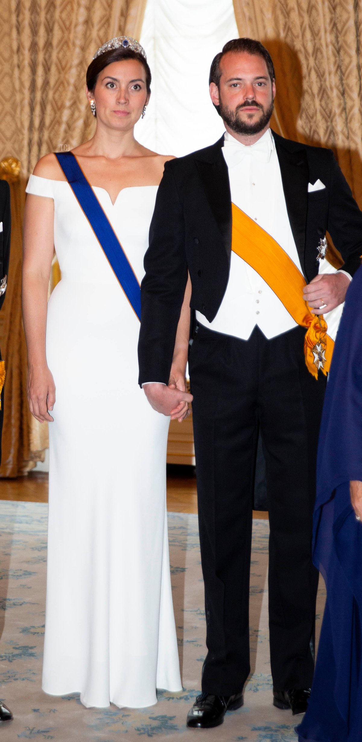 Princess Claire of Luxembourg at the Palais Grand-Ducal in Luxembourg, on June 23, 2018, posing for the press on the occasion of the National Day of Luxembourg
