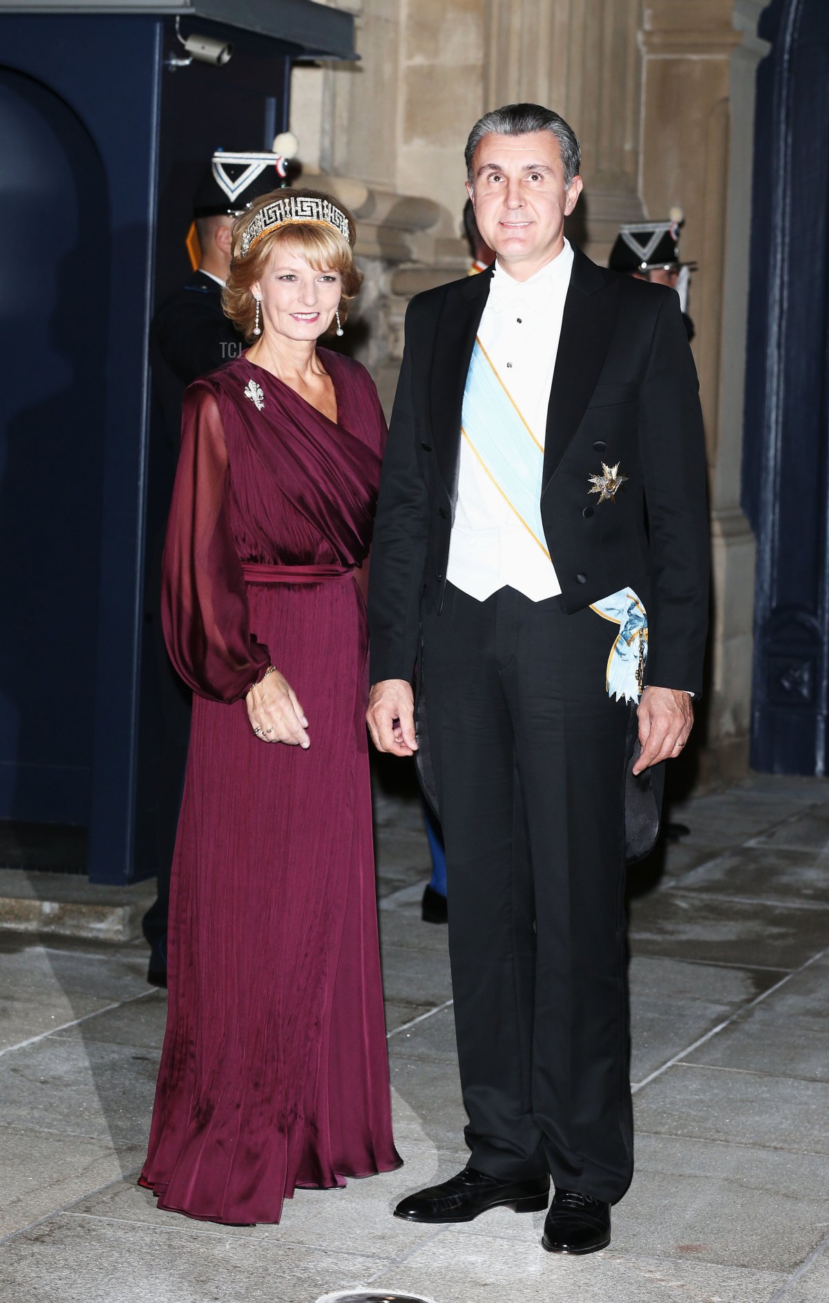 Princess Margarita of Romania and Prince Radu of Romania attend the Gala dinner for the wedding of Prince Guillaume Of Luxembourg and Stephanie de Lannoy at the Grand-ducal Palace on October 19, 2012 in Luxembourg