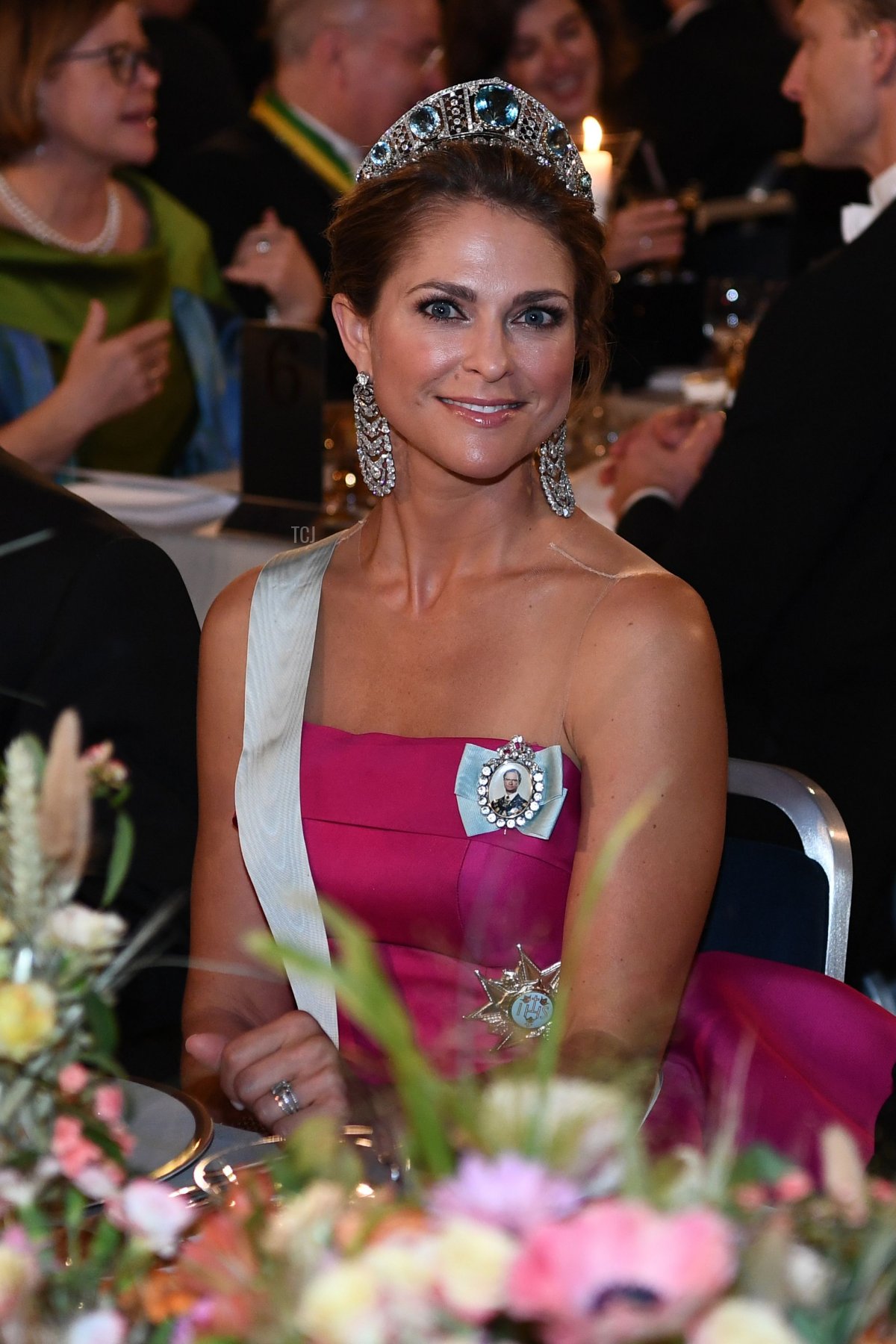 Princess Madeleine of Sweden poses before a royal banquet to honour the laureates of the Nobel Prize 2019 following the Award ceremony on December 10, 2019 in Stockholm, Sweden