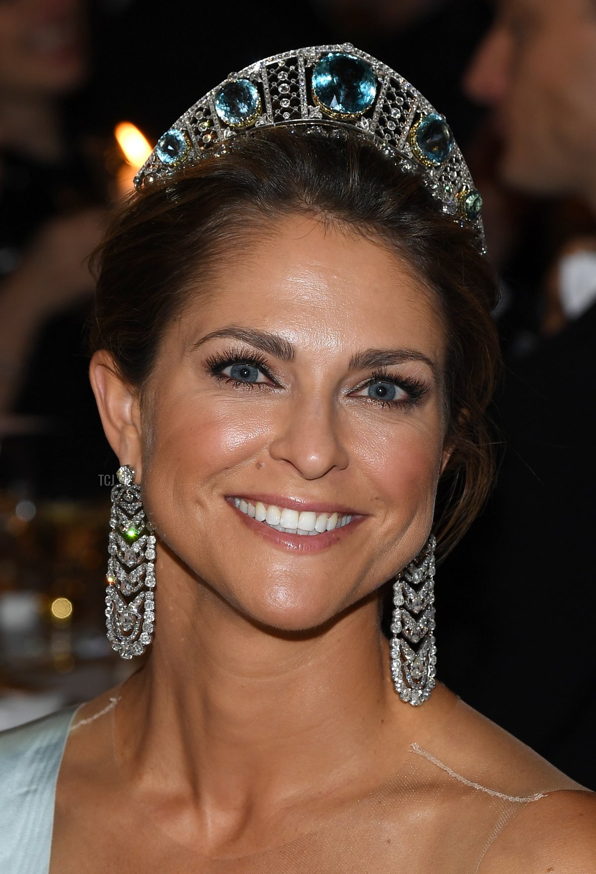 Princess Madeleine of Sweden poses before a royal banquet to honour the laureates of the Nobel Prize 2019 following the Award ceremony on December 10, 2019 in Stockholm, Sweden