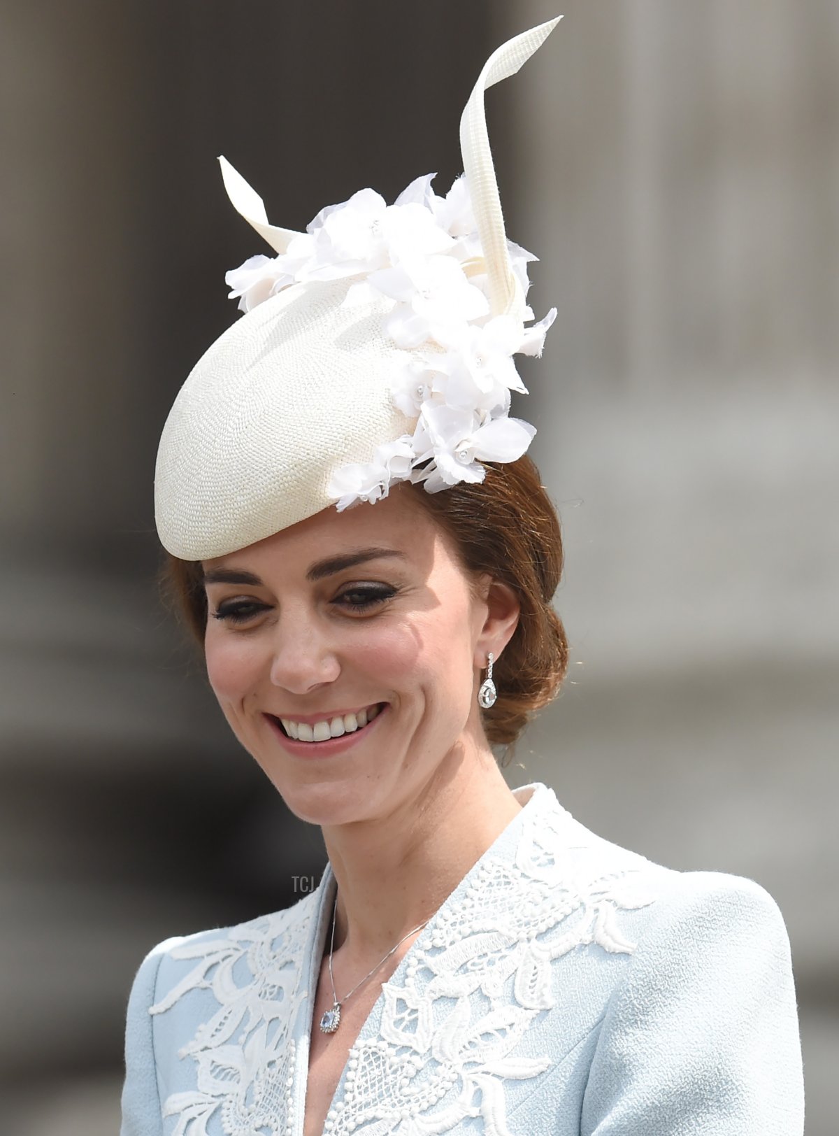 Catherine, Duchess of Cambridge attends a National Service of Thanksgiving as part of the 90th birthday celebrations for The Queen at St Paul's Cathedral on June 10, 2016 in London, England