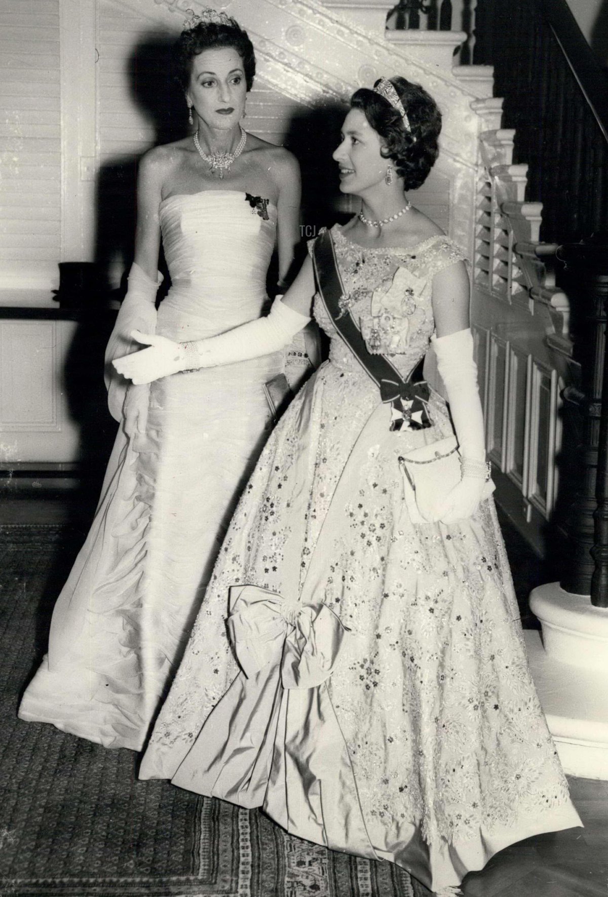 Apr. 25, 1958 - Princess Margaret's West Indies Tour. Attends Dinner At Port Of Spain