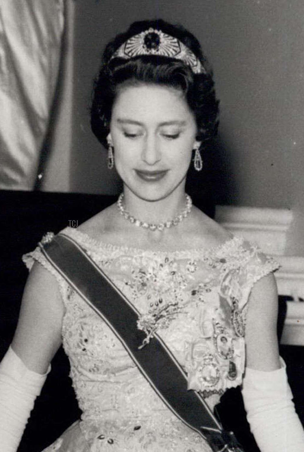 Apr. 25, 1958 - Princess Margaret's West Indies Tour. Attends Dinner At Port Of Spain