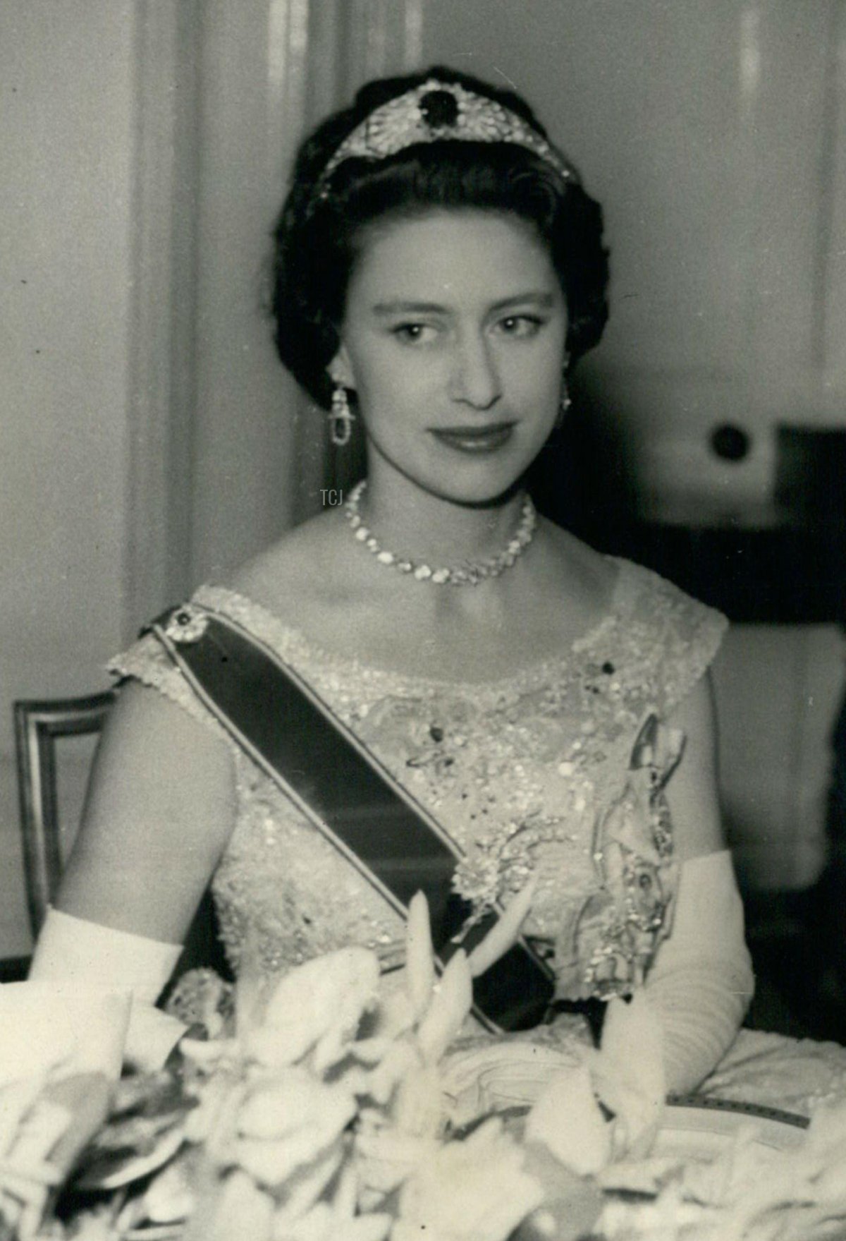 Apr. 25, 1958 - Princess Margaret's West Indies Tour. Attends Dinner At Port Of Spain