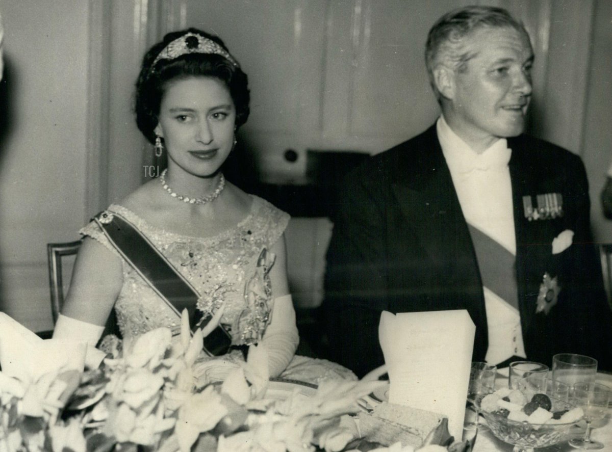 Apr. 25, 1958 - Princess Margaret's West Indies Tour. Attends Dinner At Port Of Spain