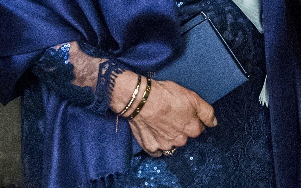 Queen Silvia and King Carl XVI Gustaf arrive to the official dinner at the Royal Palace in Stockholm, Sweden, March 23, 2017