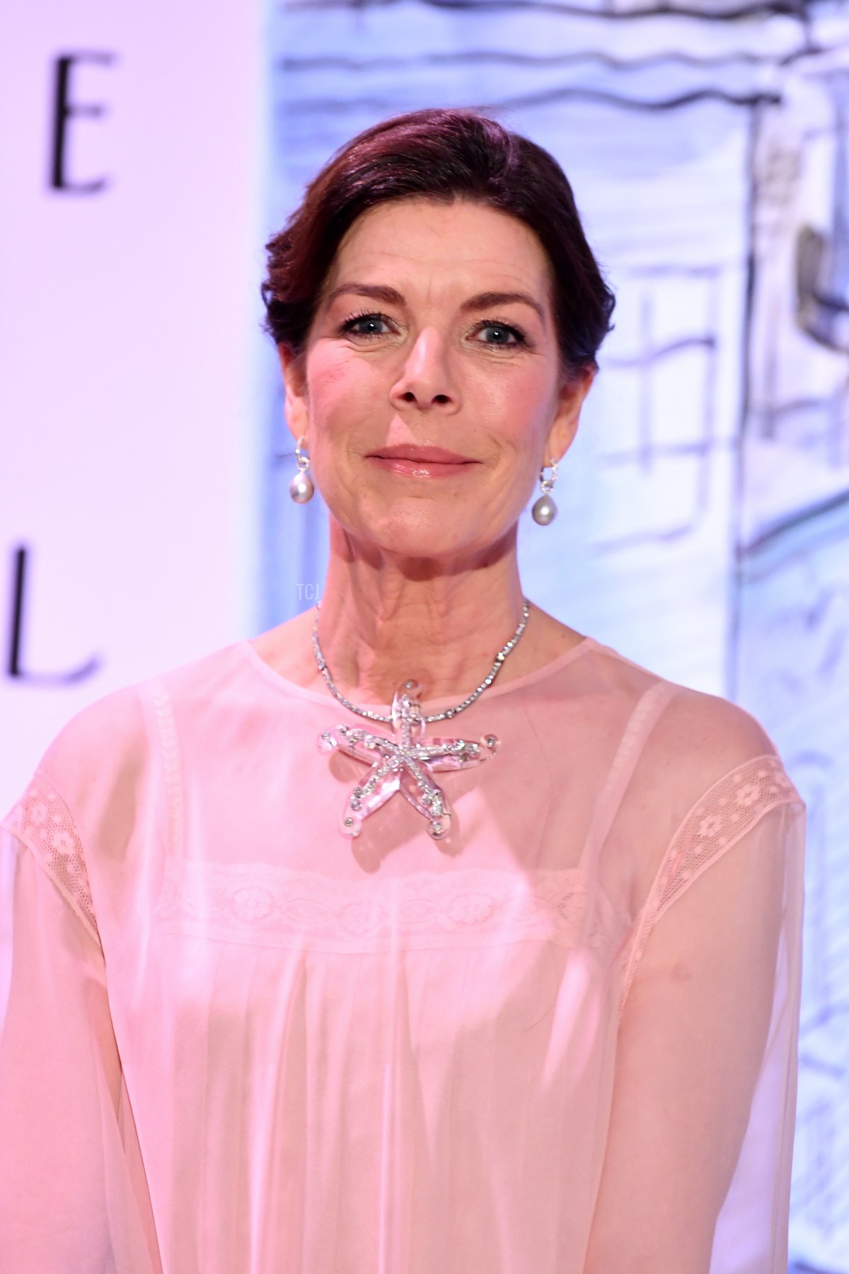 Princess Caroline of Hanover arrives at the Rose Ball 2018 To Benefit The Princess Grace Foundation at Sporting Monte-Carlo on March 24, 2018 in Monte-Carlo, Monaco