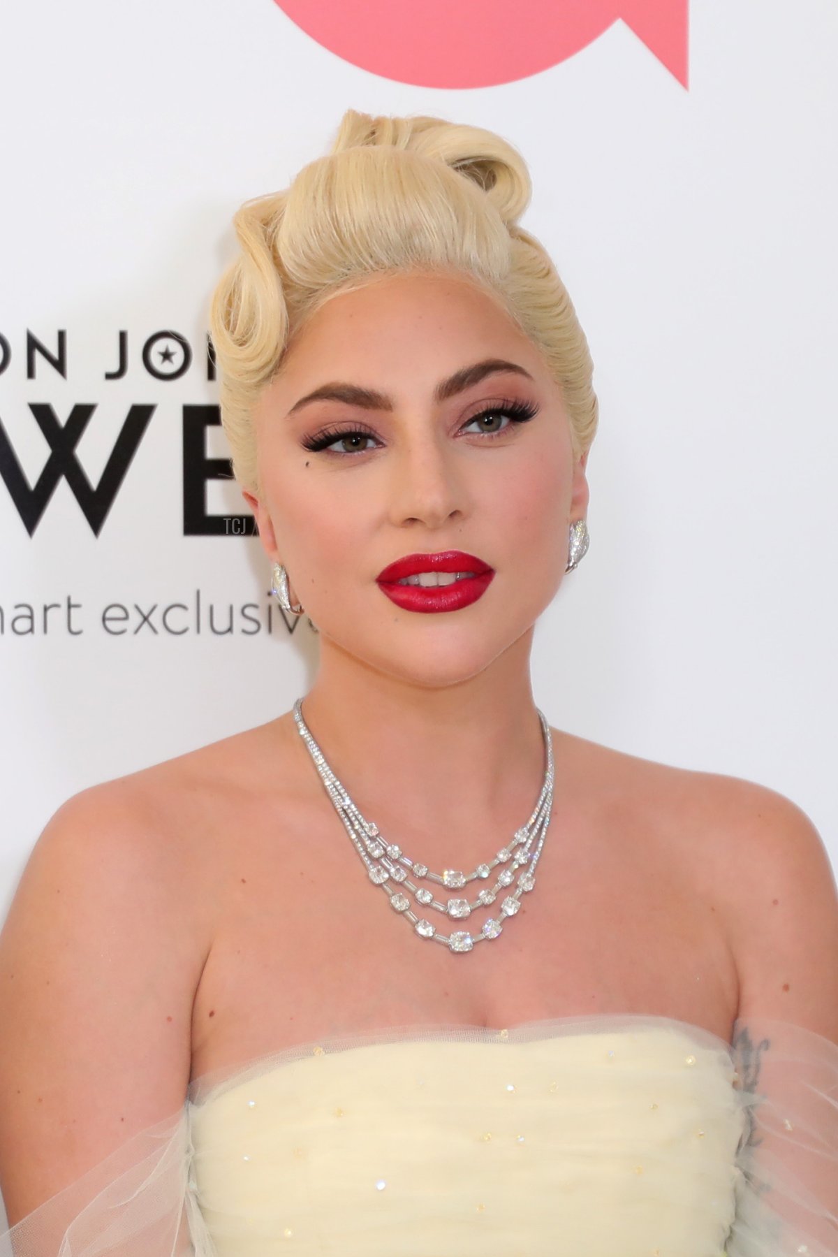 Lady Gaga attends Elton John AIDS Foundation's 30th Annual Academy Awards Viewing Party on March 27, 2022 in West Hollywood, California