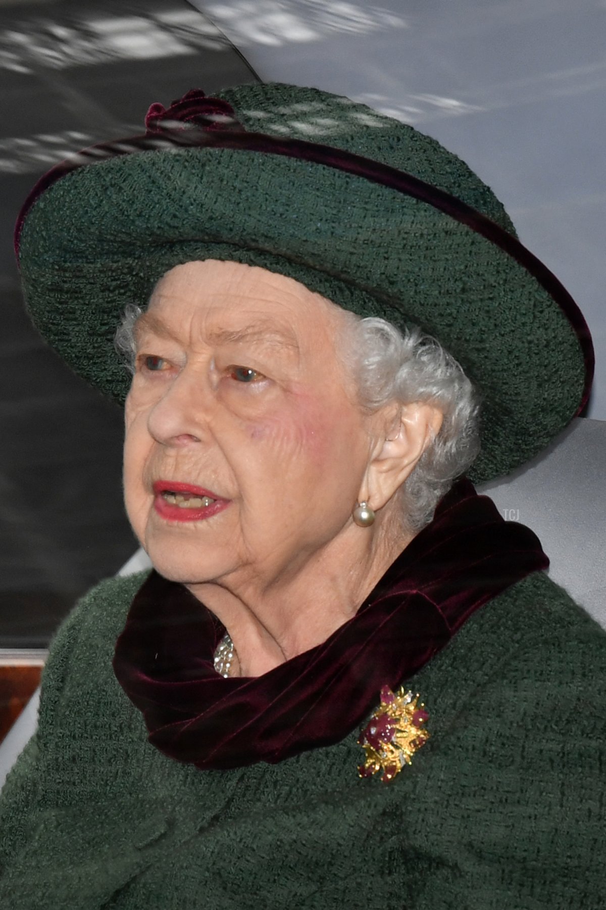 Britain's Queen Elizabeth II leaves after attending a Service of Thanksgiving for Britain's Prince Philip, Duke of Edinburgh, at Westminster Abbey in central London on March 29, 2022