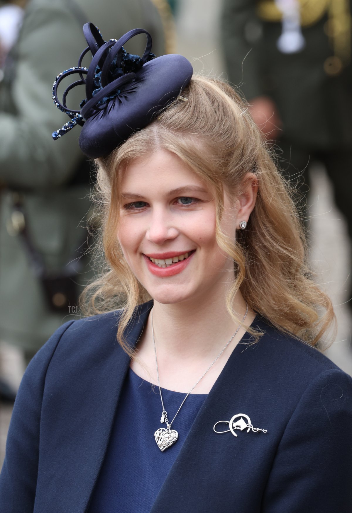 Lady Louise Windsor departs the memorial service for the Duke Of Edinburgh at Westminster Abbey on March 29, 2022 in London, England