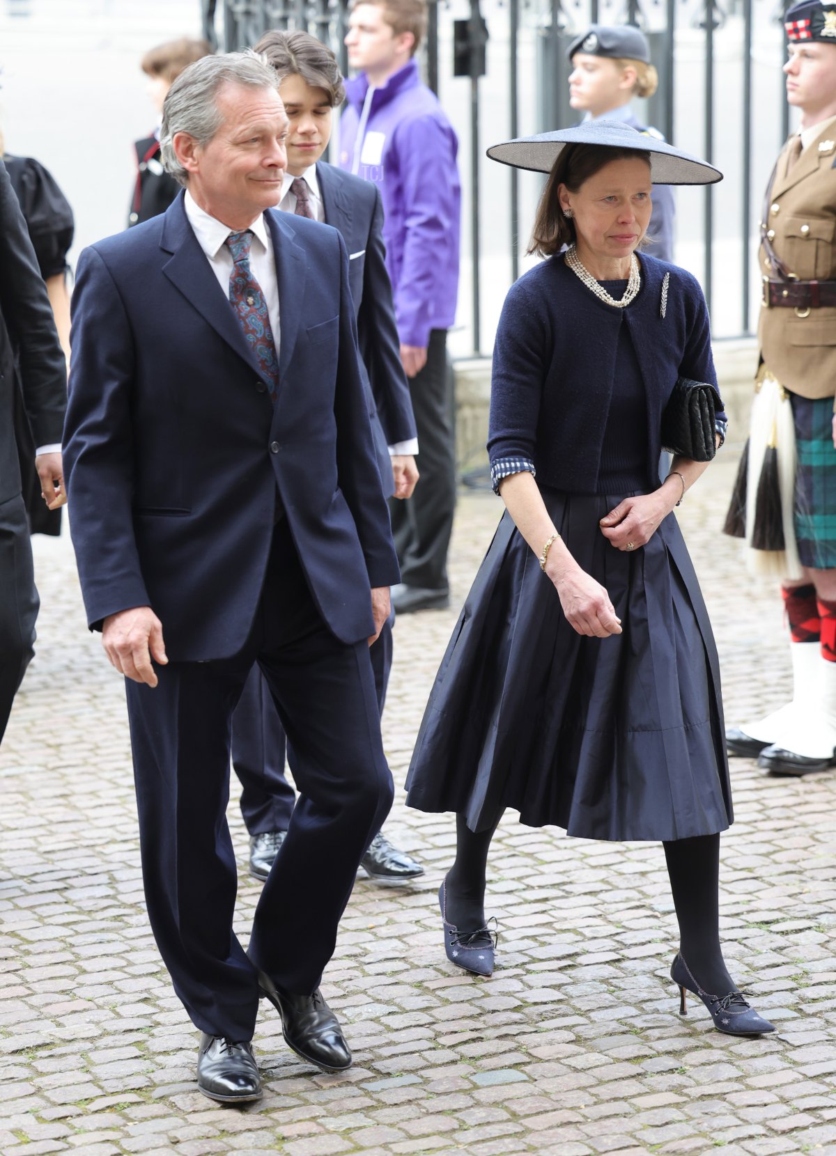 Daniel Chatto and Lady Sarah Chatto attend the memorial service for the Duke Of Edinburgh at Westminster Abbey on March 29, 2022 in London, England