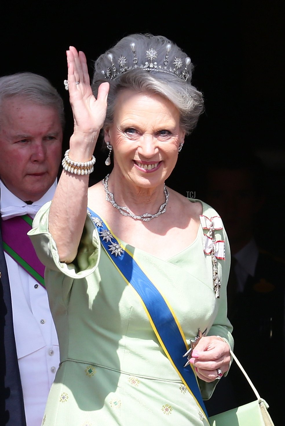 Princess Benedikte of Denmark attends the wedding of Princess Madeleine of Sweden and Christopher O'Neill hosted by King Carl Gustaf XIV and Queen Silvia at The Royal Palace on June 8, 2013 in Stockholm, Sweden