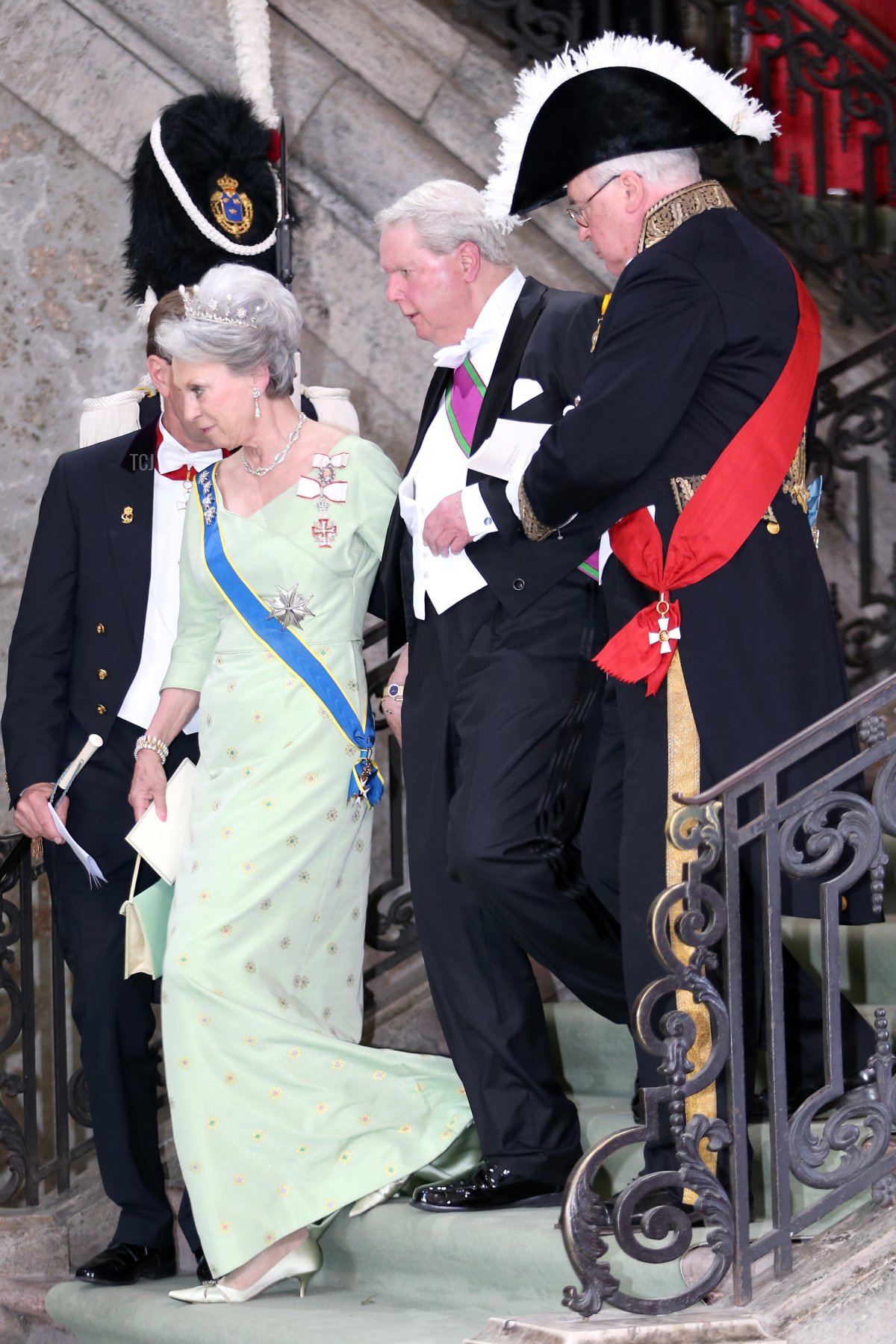Princess Benedikte of Denmark attends the wedding of Princess Madeleine of Sweden and Christopher O'Neill hosted by King Carl Gustaf XIV and Queen Silvia at The Royal Palace on June 8, 2013 in Stockholm, Sweden