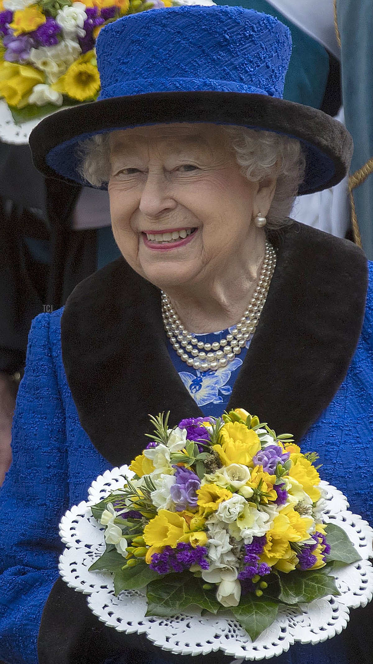 Britain's Queen Elizabeth II attends the Royal Maundy Service at St George's Chapel in Windsor, west of London on March 29, 2018
