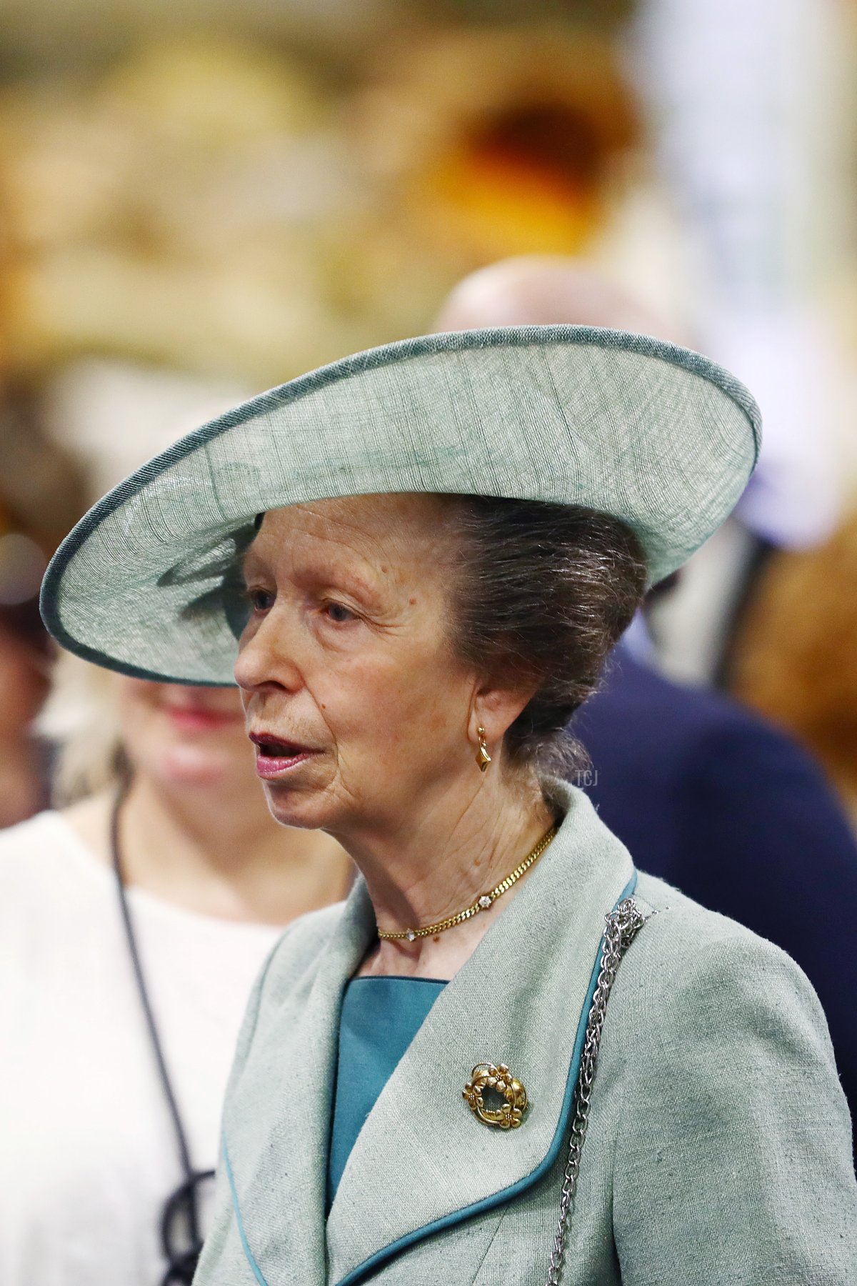 Her Royal Highness Princess Anne, The Princess Royal views stands at the Bicentennial Sydney Royal Easter Show. on April 09, 2022 in Sydney, Australia