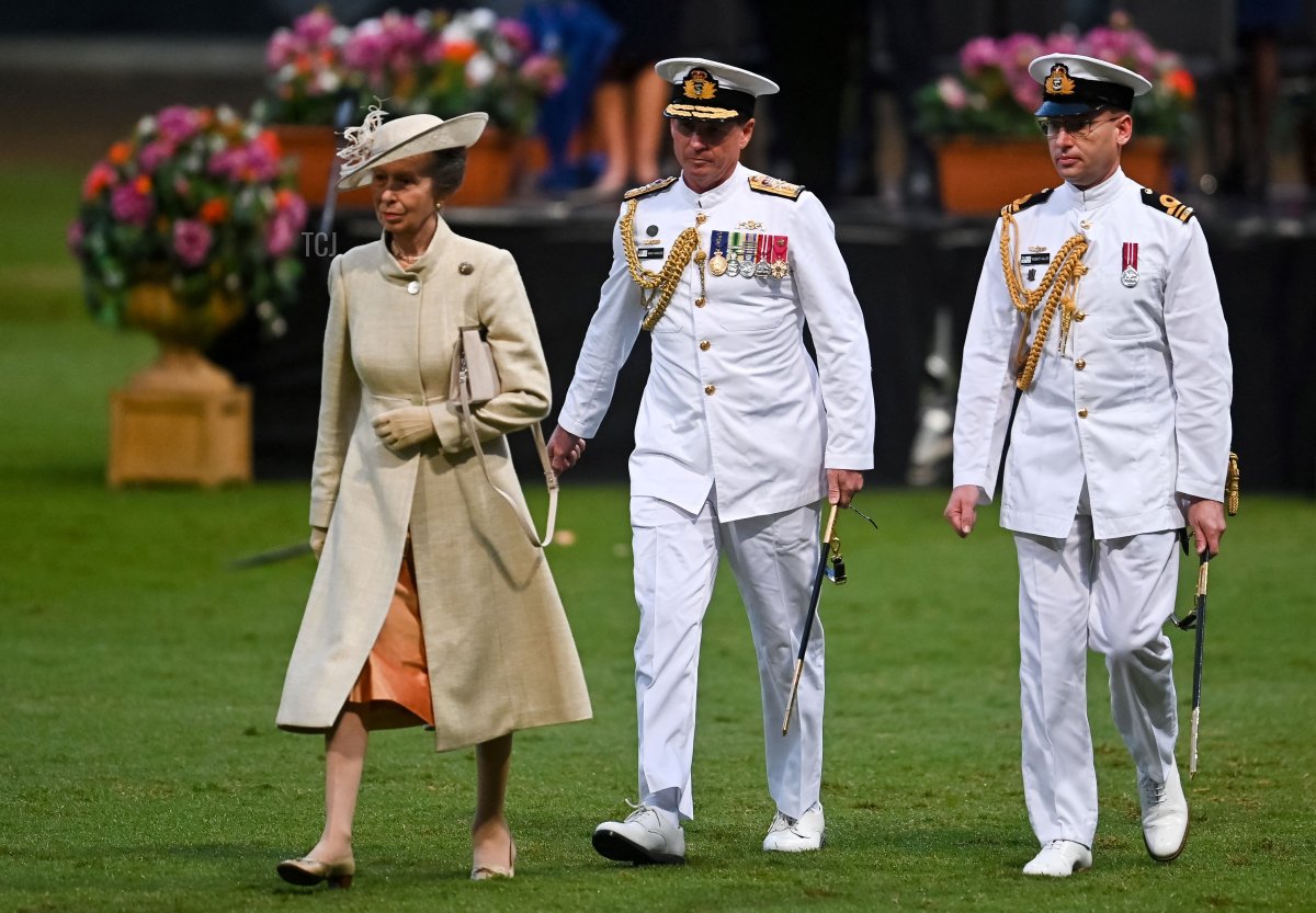 Britain's Princess Anne (L) attends the opening ceremony of the Royal Easter Show in Sydney on April 9, 2022