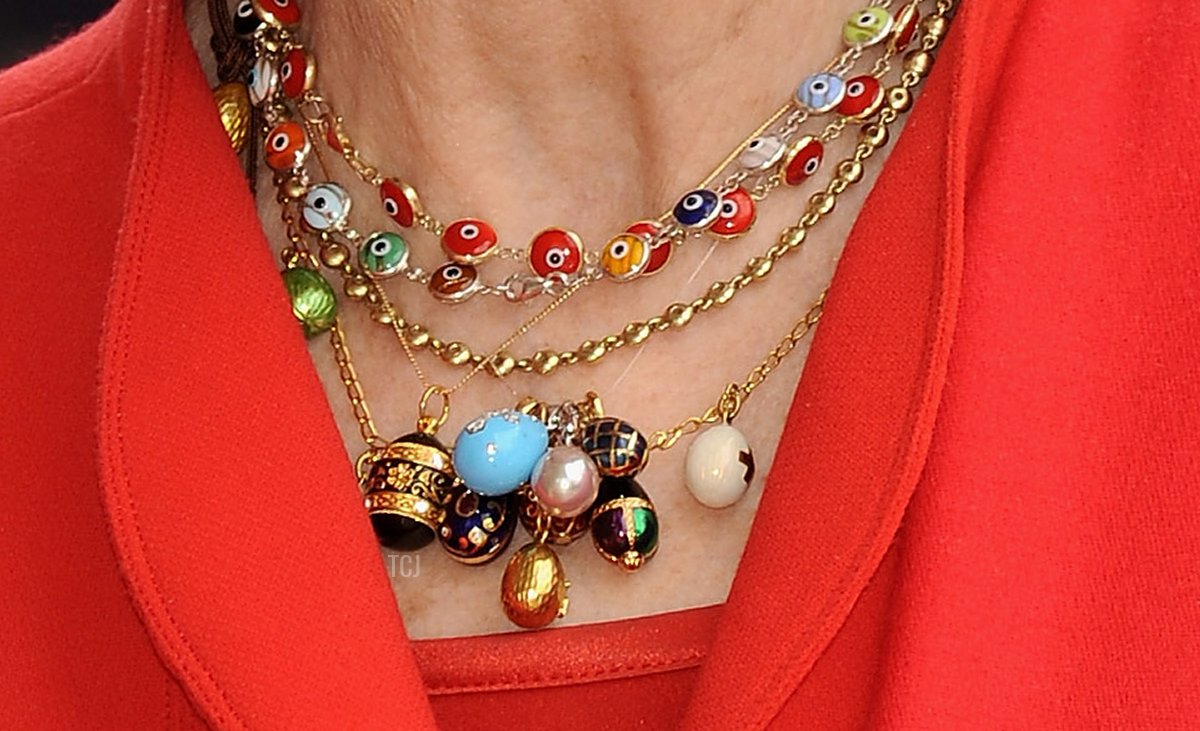 Queen Sofia of Spain leaves Palma de Mallorca Cathedral after Easter Sunday Mass on April 12, 2009 in Palma de Mallorca, Spain