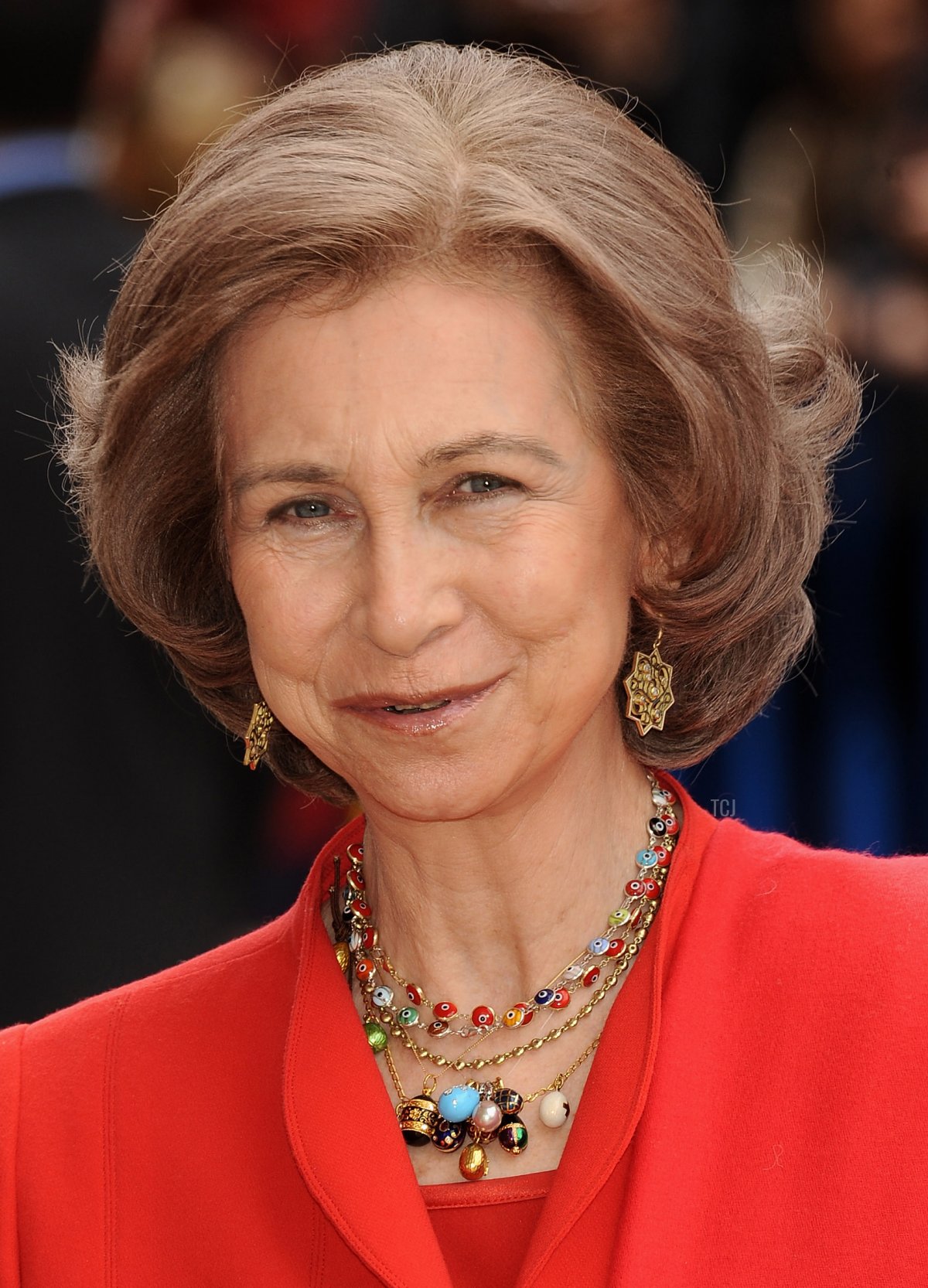 Queen Sofia of Spain leaves Palma de Mallorca Cathedral after Easter Sunday Mass on April 12, 2009 in Palma de Mallorca, Spain