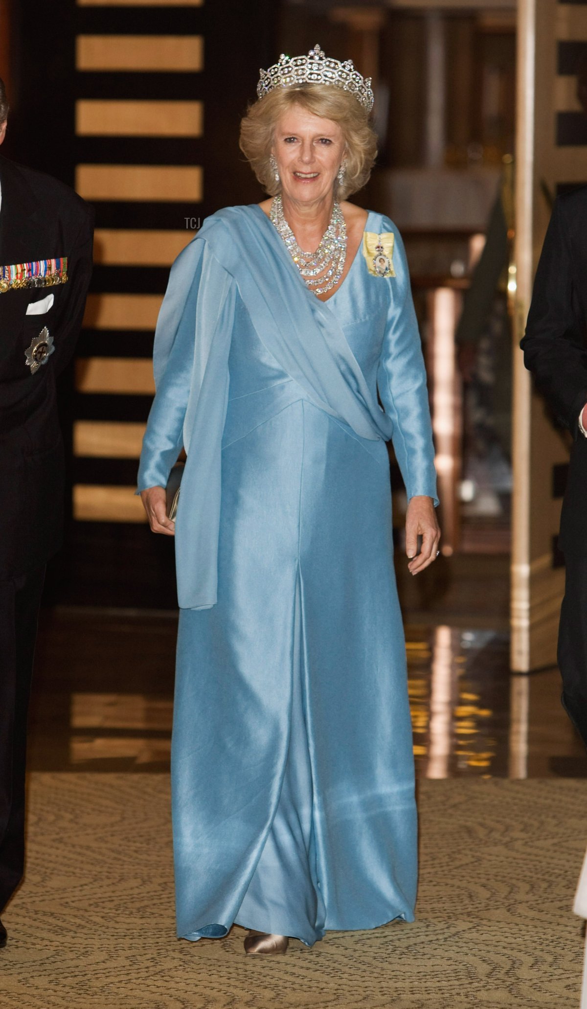 Camilla, Duchess of Cornwall arrives at the Serena Hotel for The Queen's Banquet for Commonwealth Heads of Government on November 23, 2007 in Kampala, Uganda