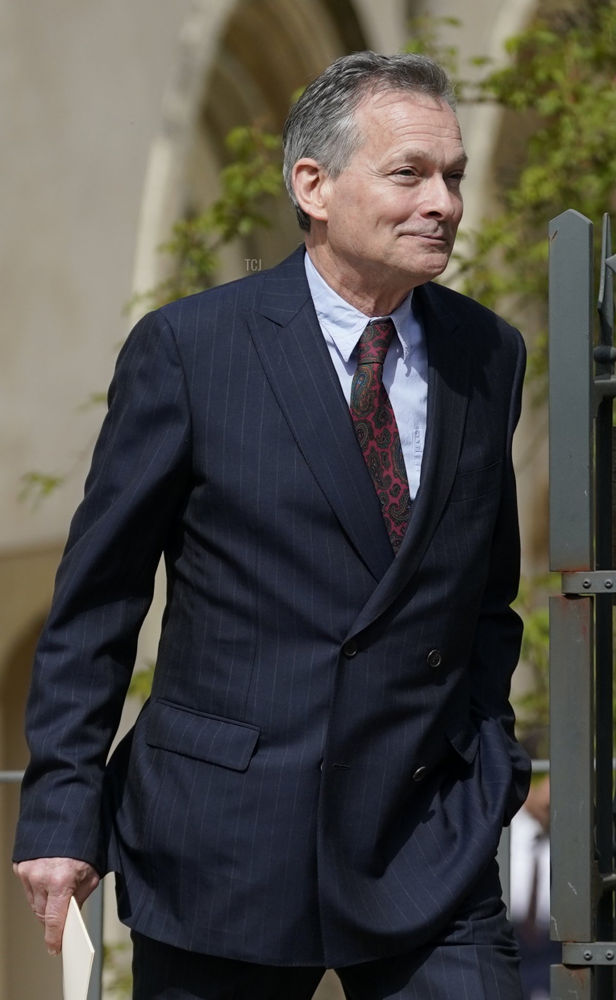 Daniel Chatto leaves the Easter Matins Service at St George's Chapel at Windsor Castle on April 17, 2022 in Windsor, England