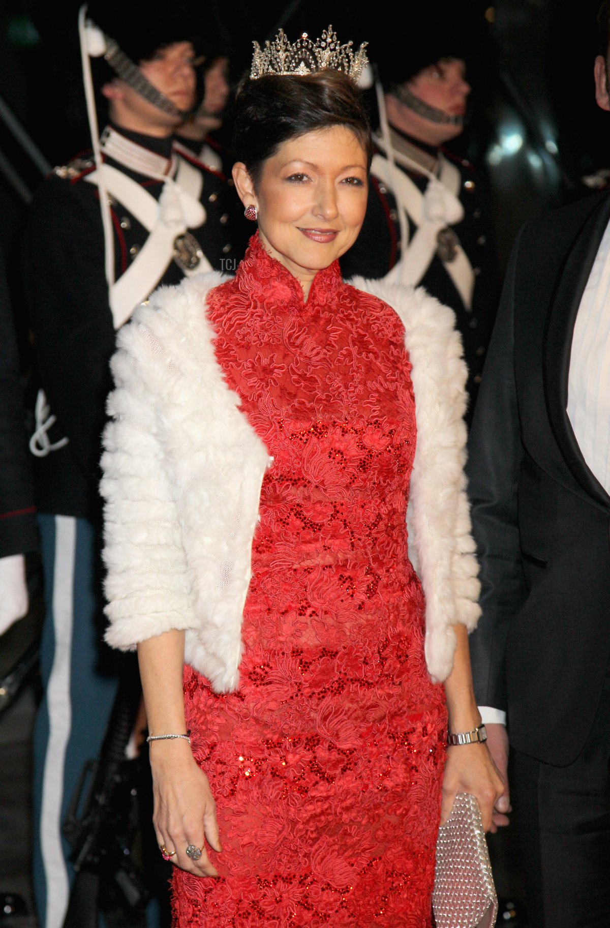 Alexandra Countess of Frederiksborg arrives for a Gala Performance at the DR Concert Hall to celebrate Queen Margrethe II of Denmark's 40 years on the throne at City Hall on January 14, 2012 in Copenhagen, Denmark