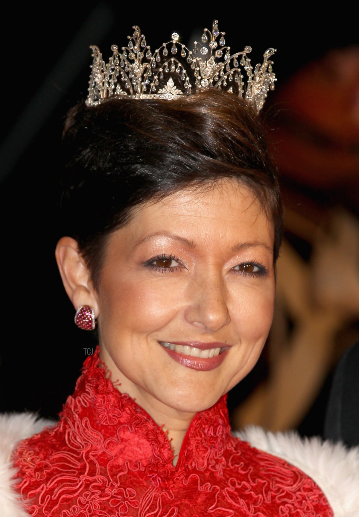 Alexandra Countess of Frederiksborg arrives for a Gala Performance at the DR Concert Hall to celebrate Queen Margrethe II of Denmark's 40 years on the throne at City Hall on January 14, 2012 in Copenhagen, Denmark