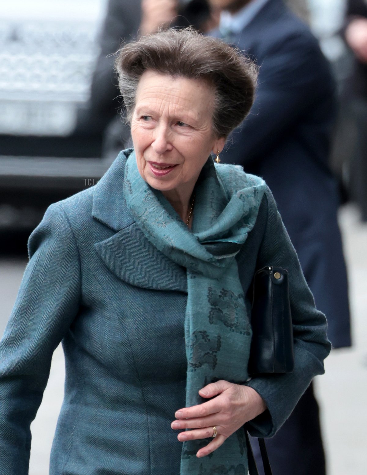 Princess Anne, Princess Royal arrives at the RCM and RCOG headquarters on April 27, 2022 in London, England