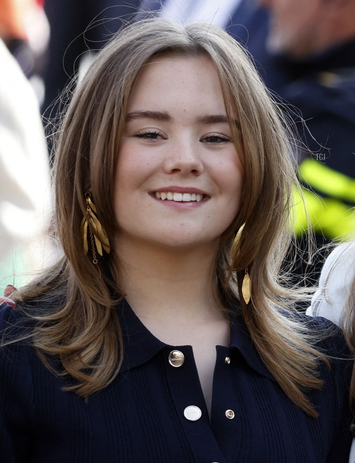 (From L) Princesses Ariane, Amalia and Alexia of the Netherlands attend a gathering for King's Day in Maastricht, on April 27, 2022
