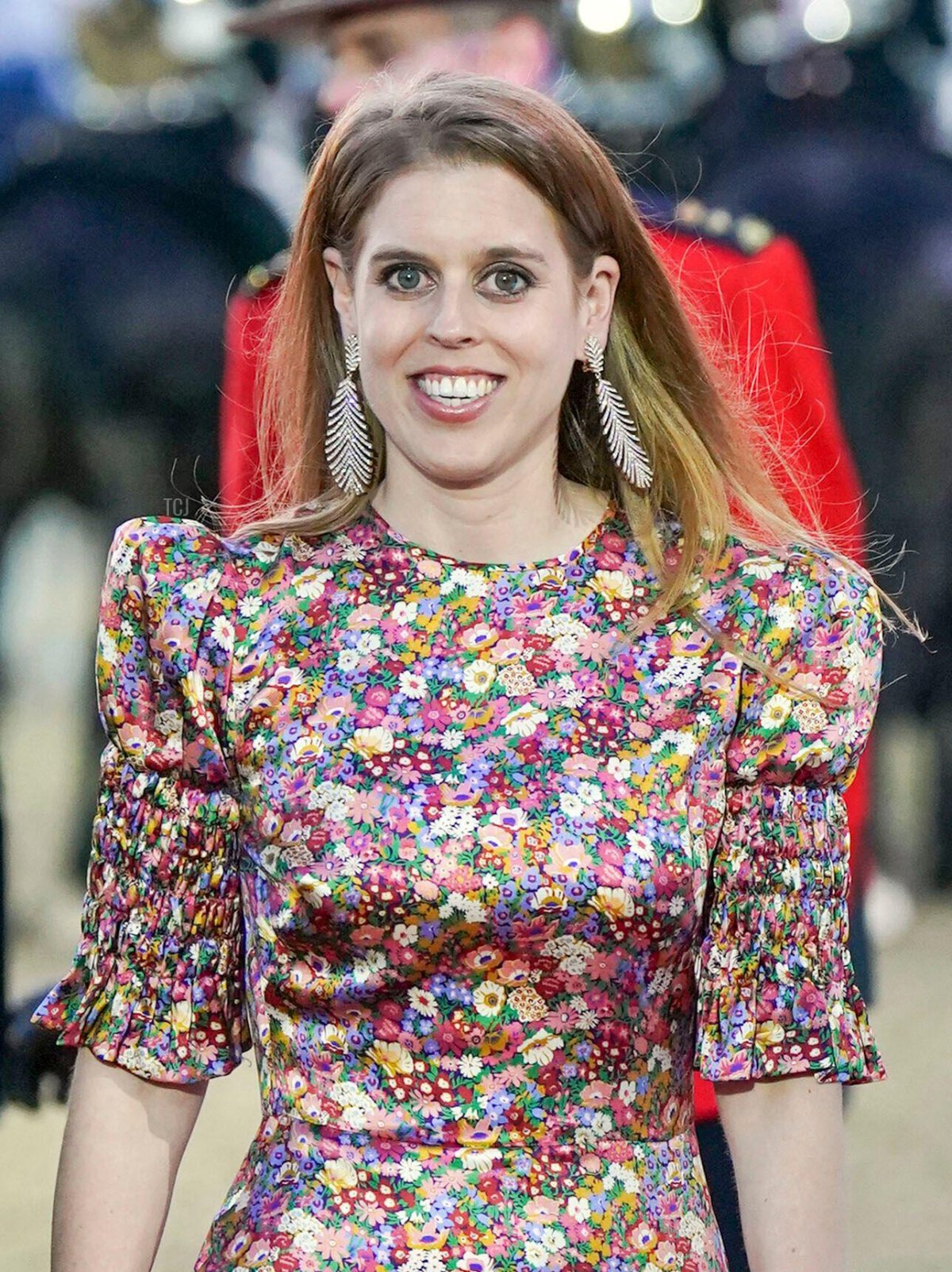Princess Beatrice and Edoardo Mapelli Mozzi attend the charity preview night of A Gallop Through History Platinum Jubilee celebration at the Royal Windsor Horse Show at Windsor Castle