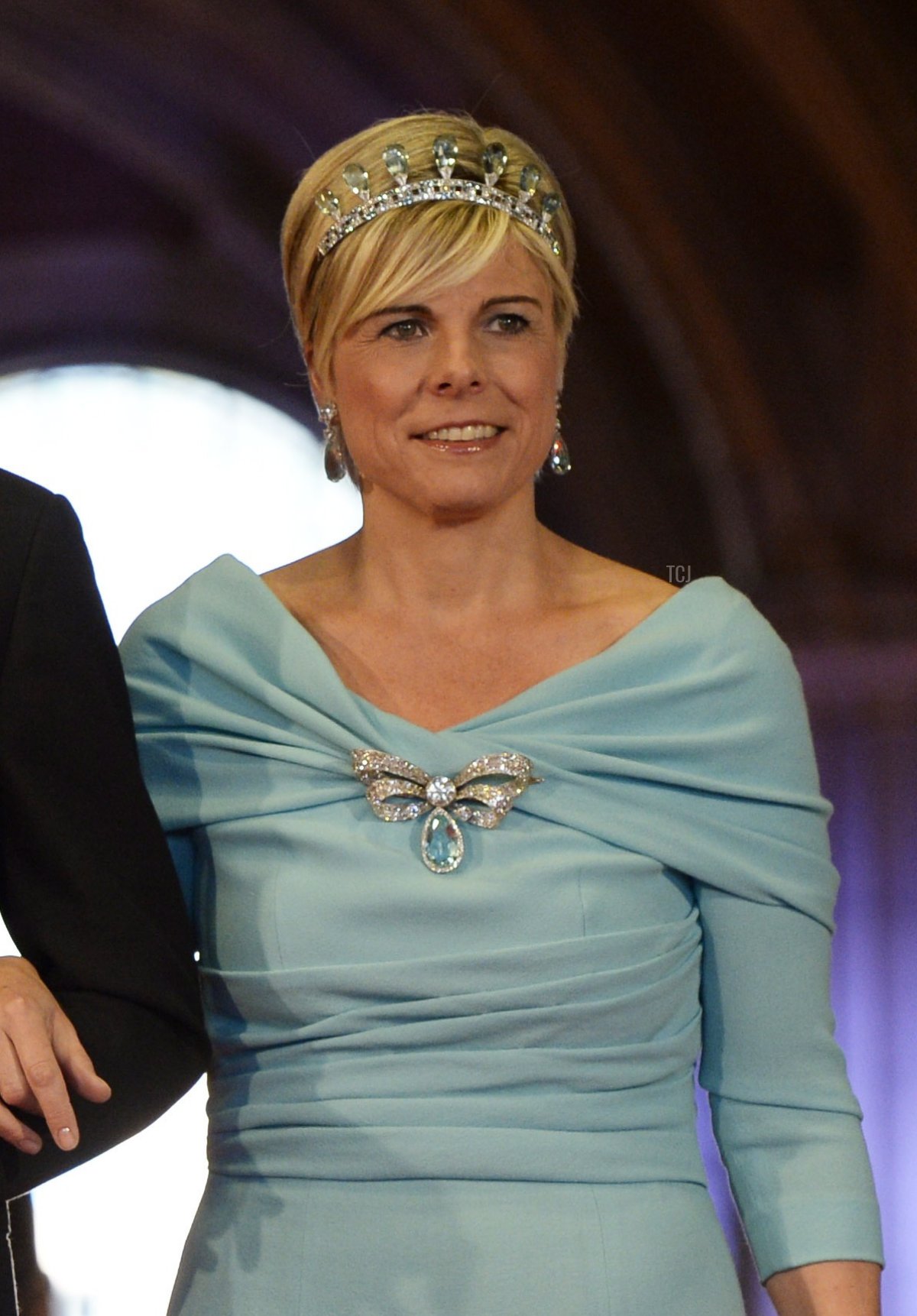 Princess Laurentien of the Netherlands arrives to attend a dinner hosted by Queen Beatrix of The Netherlands ahead of her abdication at Rijksmuseum on April 29, 2013 in Amsterdam, Netherlands