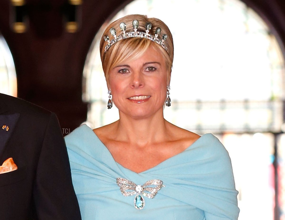 Princess Laurentien of the Netherlands arrives to attend a dinner hosted by Queen Beatrix of The Netherlands ahead of her abdication at Rijksmuseum on April 29, 2013 in Amsterdam, Netherlands