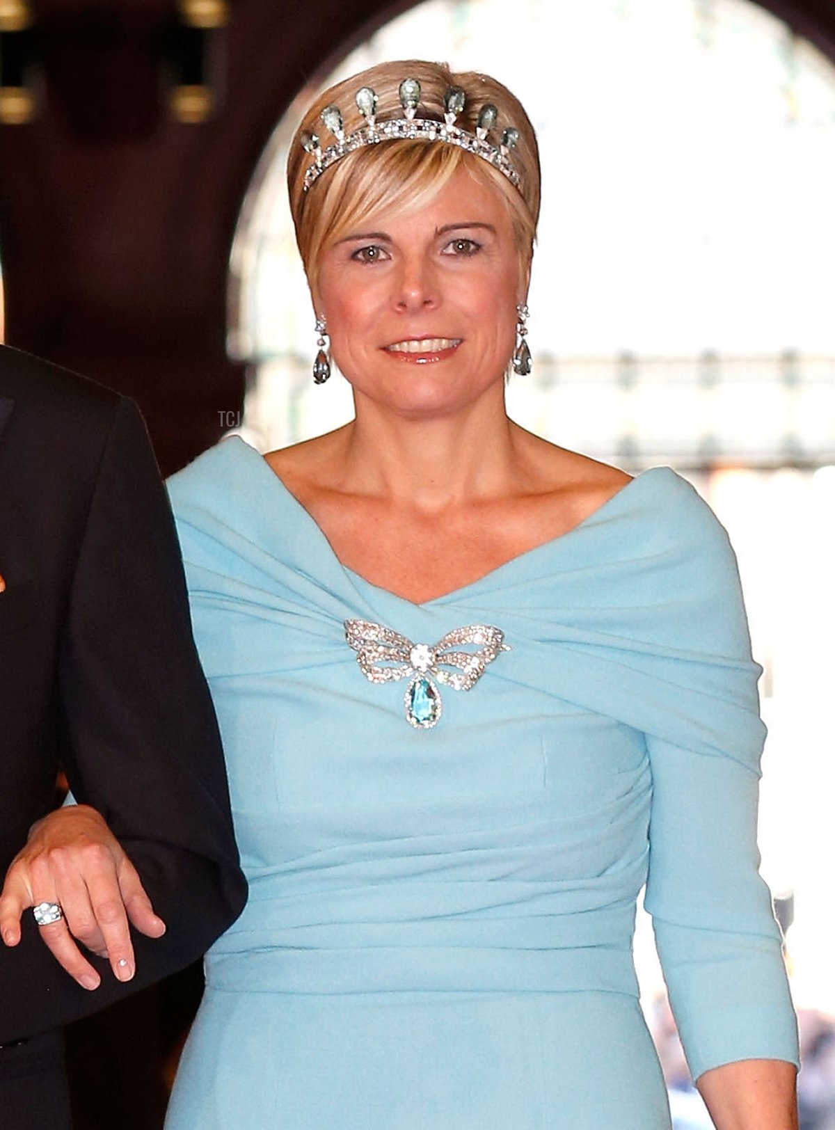 Princess Laurentien of the Netherlands arrives to attend a dinner hosted by Queen Beatrix of The Netherlands ahead of her abdication at Rijksmuseum on April 29, 2013 in Amsterdam, Netherlands