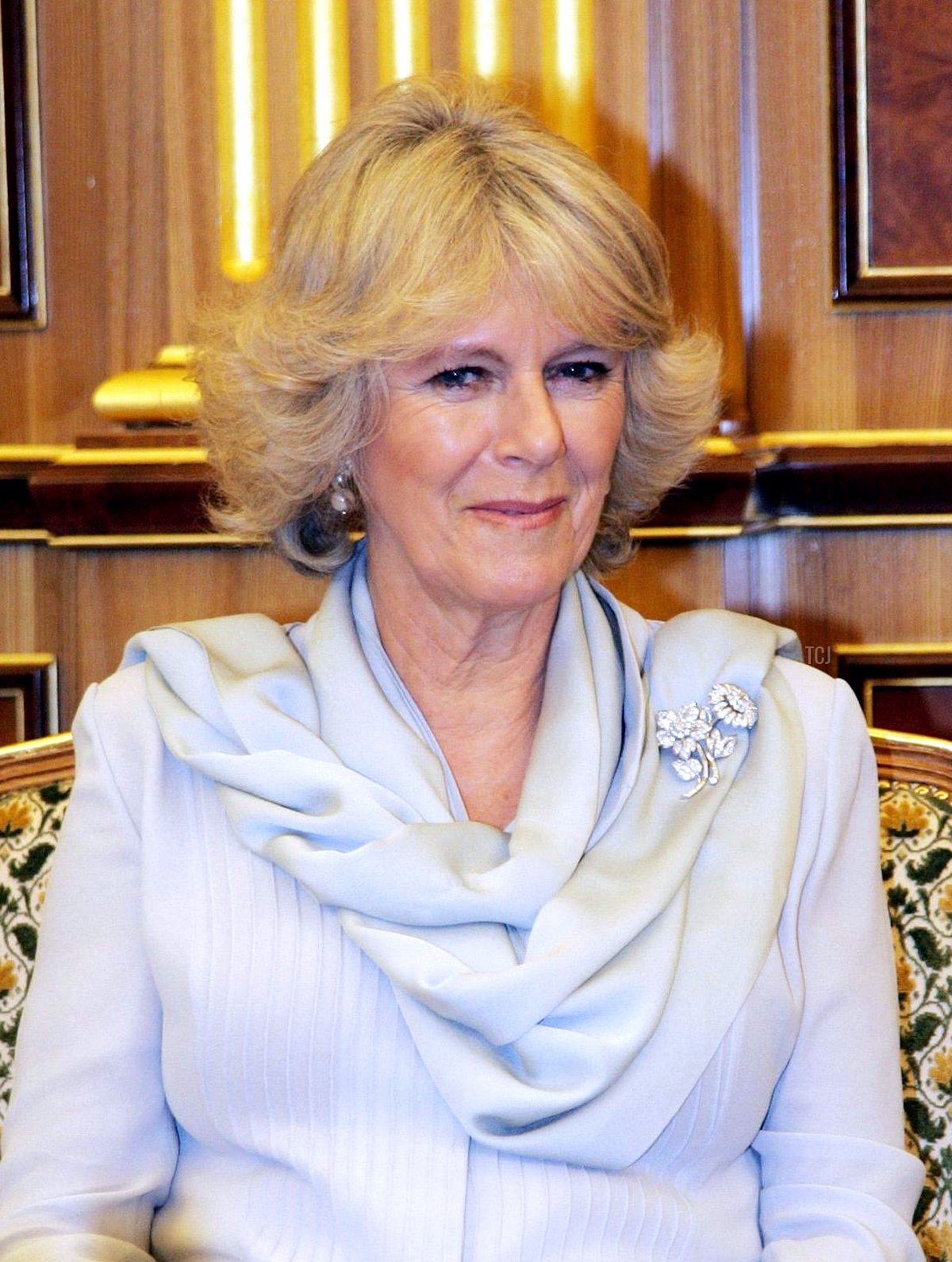The Duchess of Cornwall Camilla meets Saudi King Abdullah Bin Abdulaziz (not pictured), in Riyadh, 25 March 2006