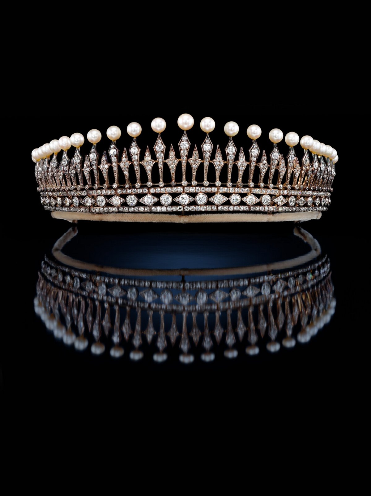 The Kent Pearl Fringe Tiara