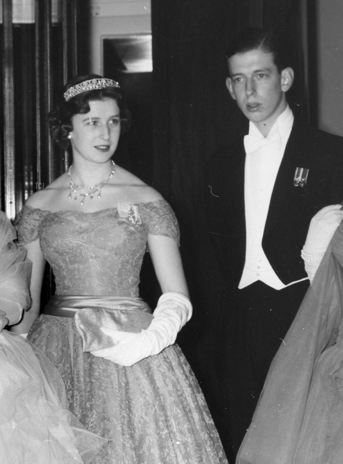 Princess Alexandra of Kent and the Duke of Kent, 1955