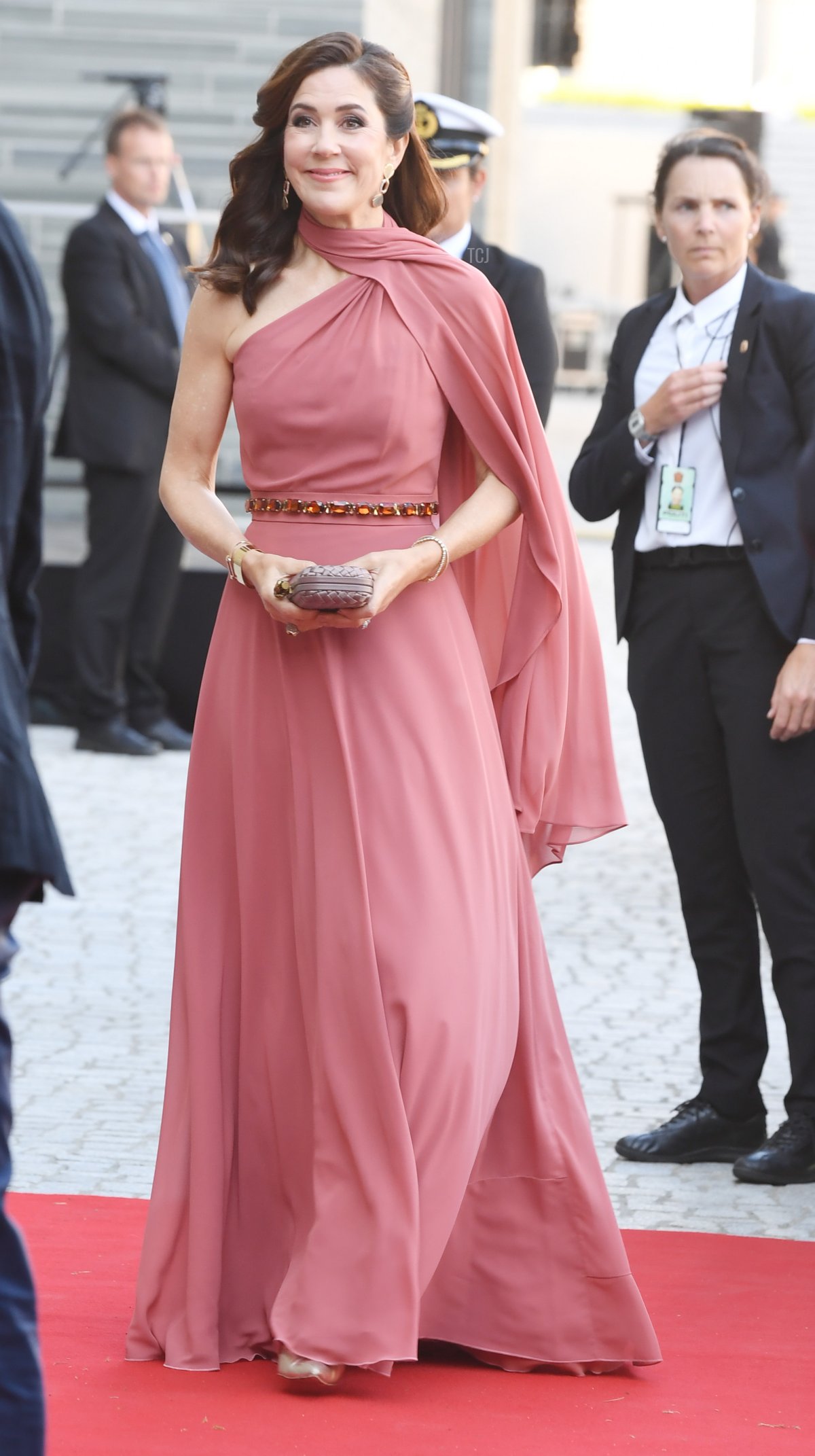 Crown Princess Mary attends an official dinner in conjunction with the opening of the new National Museum on June 10, 2022 in Oslo, Norway