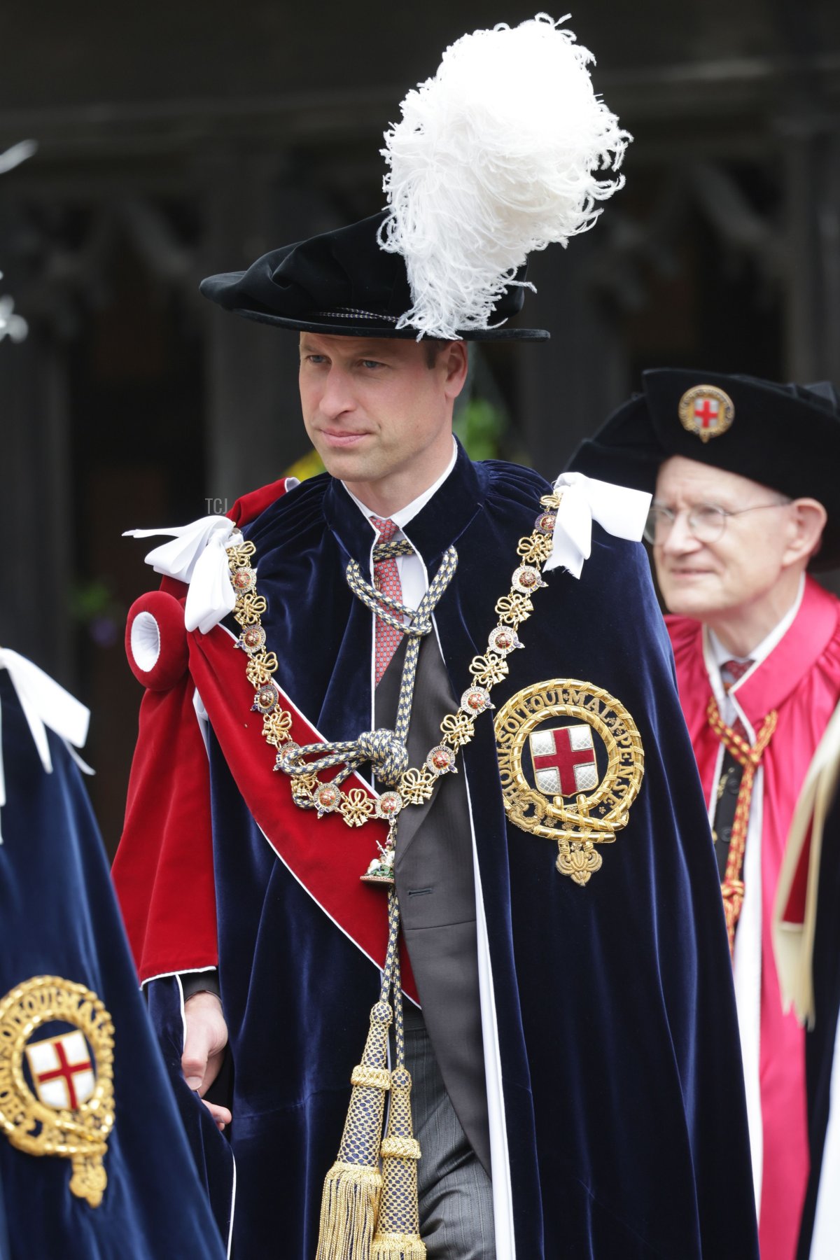 Prince William, Duke of Cambridge attends the Order Of The Garter Service at St George's Chapel on June 13, 2022 in Windsor, England