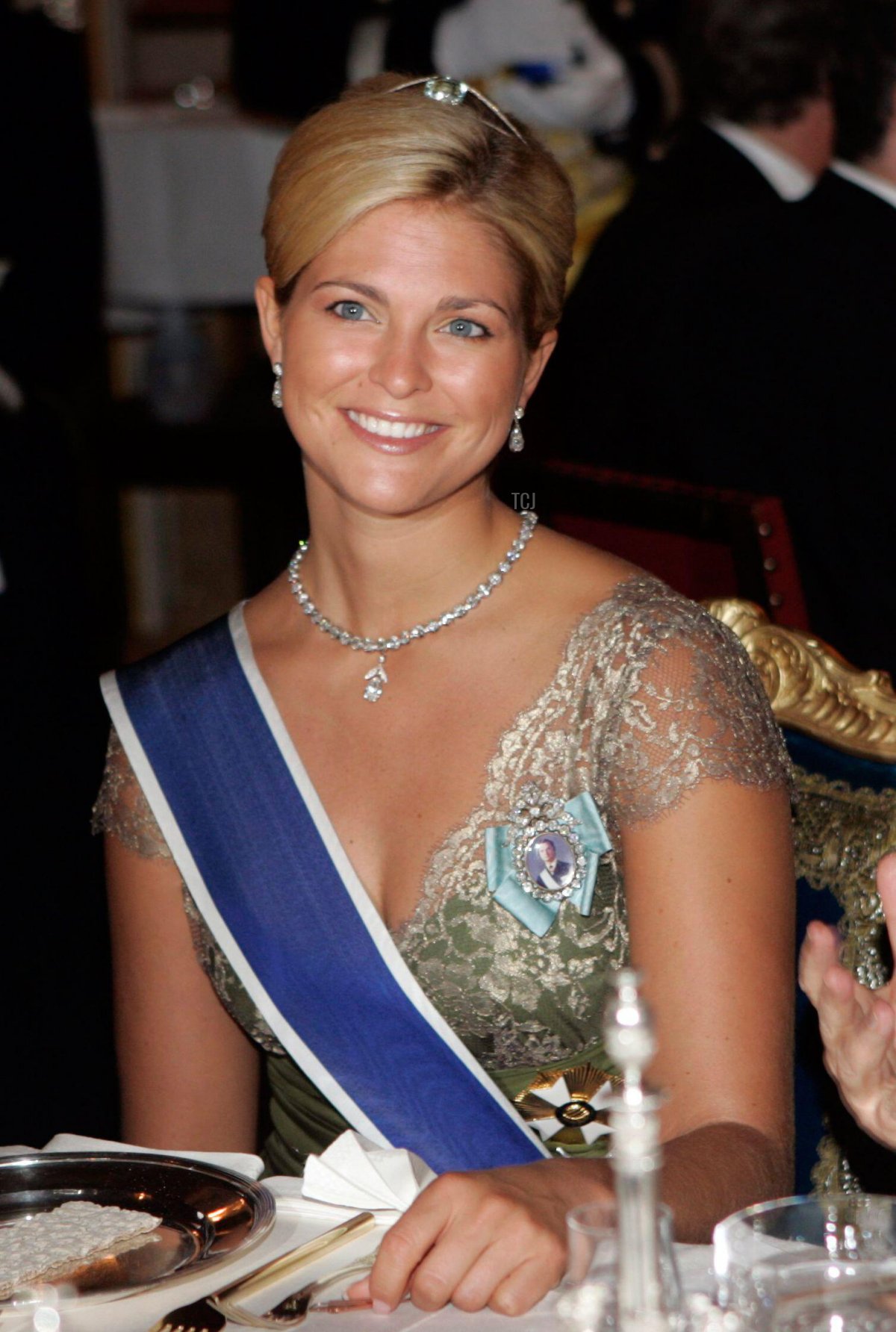 Sweden's Princess Madeleine at a gala dinner for Brazil's president, at the Royal Palace in Stockholm, Sweden Tuesday September 11 2007