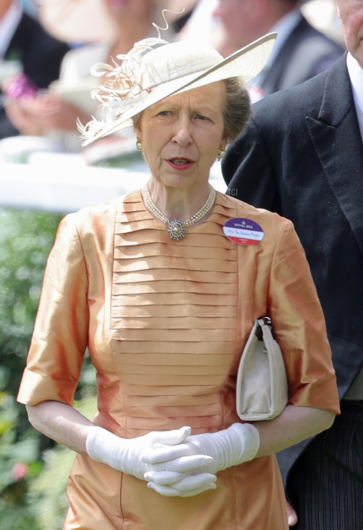 Princess Anne, Princess Royal arrives in the parade ring during Royal Ascot 2022 at Ascot Racecourse on June 16, 2022 in Ascot, England