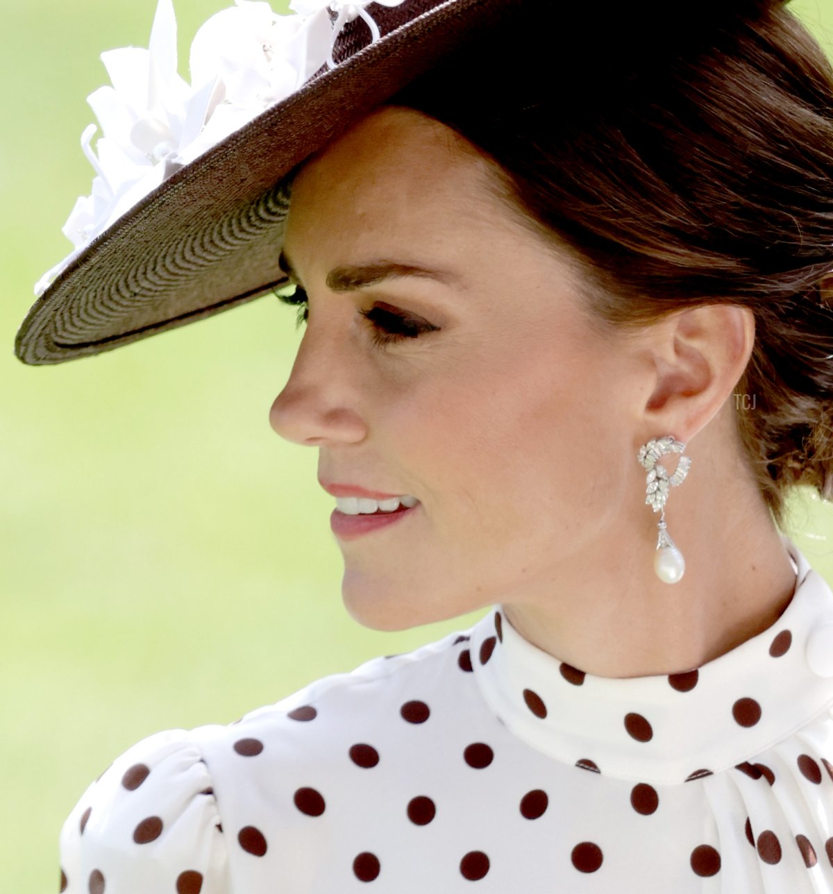 Catherine, Duchess of Cambridge in the parade ring during Royal Ascot 2022 at Ascot Racecourse on June 17, 2022 in Ascot, England