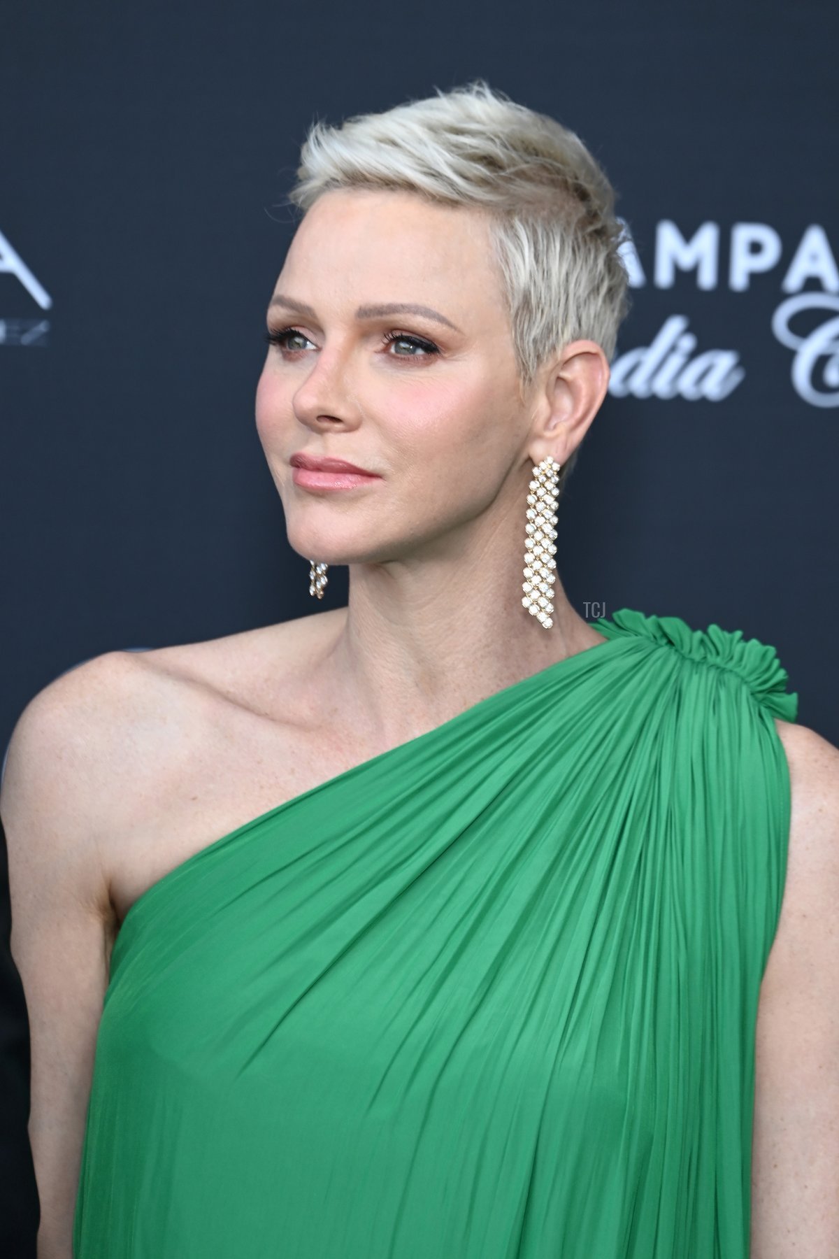 Princess Charlene of Monaco arrives on stage during the opening ceremony during the 61st Monte Carlo TV Festival on June 17, 2022 in Monte-Carlo, Monaco