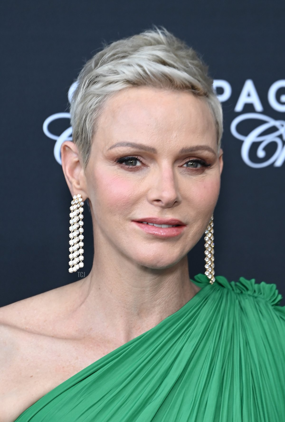 Princess Charlene of Monaco arrives on stage during the opening ceremony during the 61st Monte Carlo TV Festival on June 17, 2022 in Monte-Carlo, Monaco
